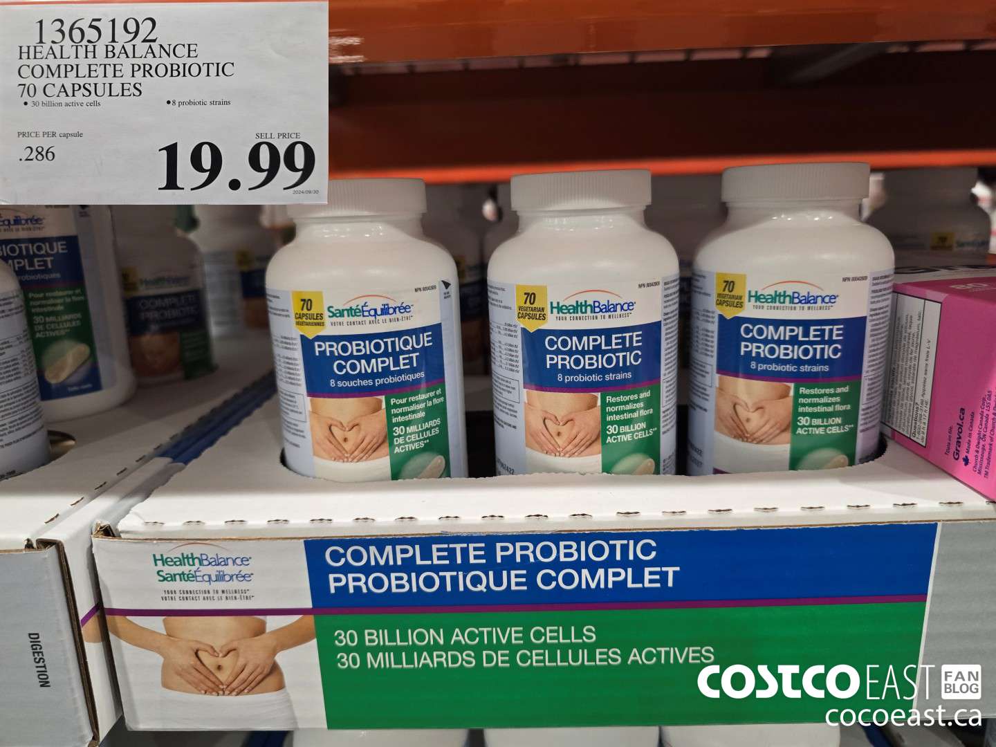 1365192 HEALTH BALANCE COMPLETE PROBIOTIC 70 CAPSULES $19.99