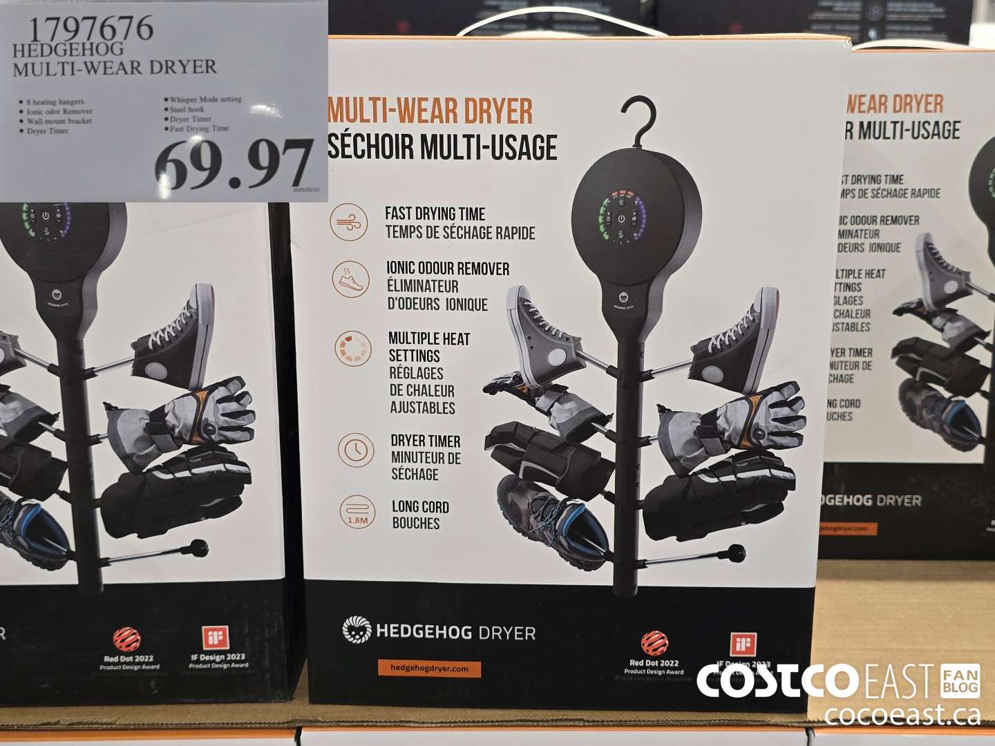 1797676 HEDGEHOG MULTI-WEAR DRYER $69.97