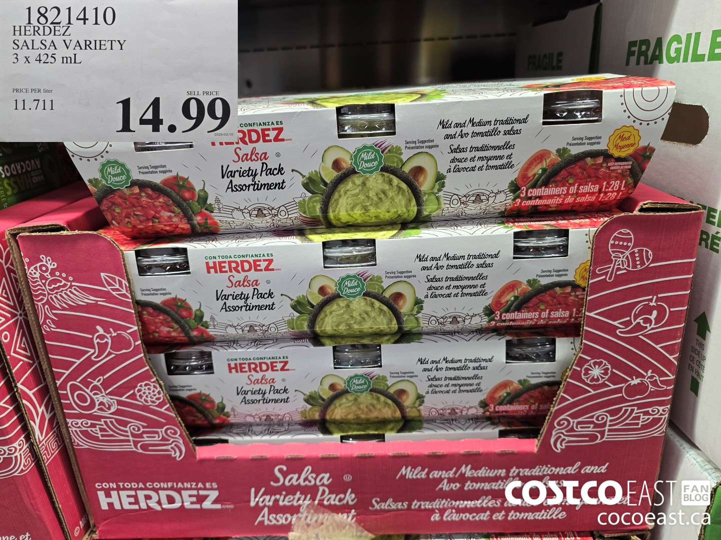 1821410 HERDEZ SALSA VARIETY 3 X 426 ML $14.99