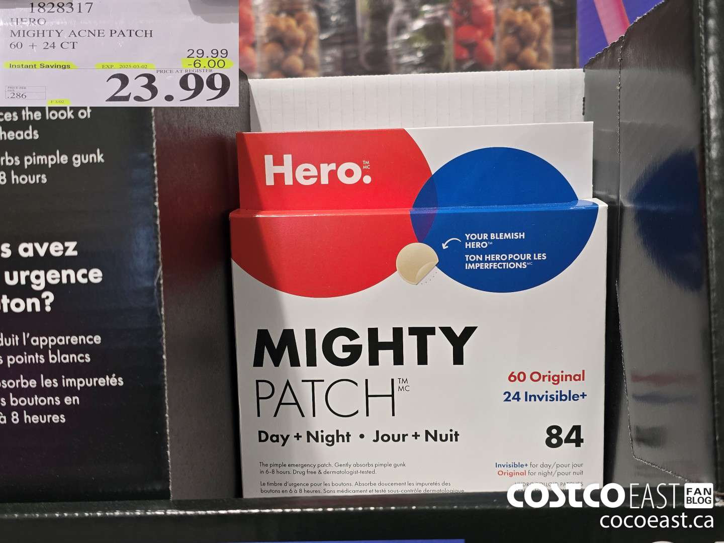 1828317 HERO MIGHTY ACNE PATCH 60 + 24 CT ($6.00 INSTANT SAVINGS EXPIRES ON 2025-03-02) $23.99