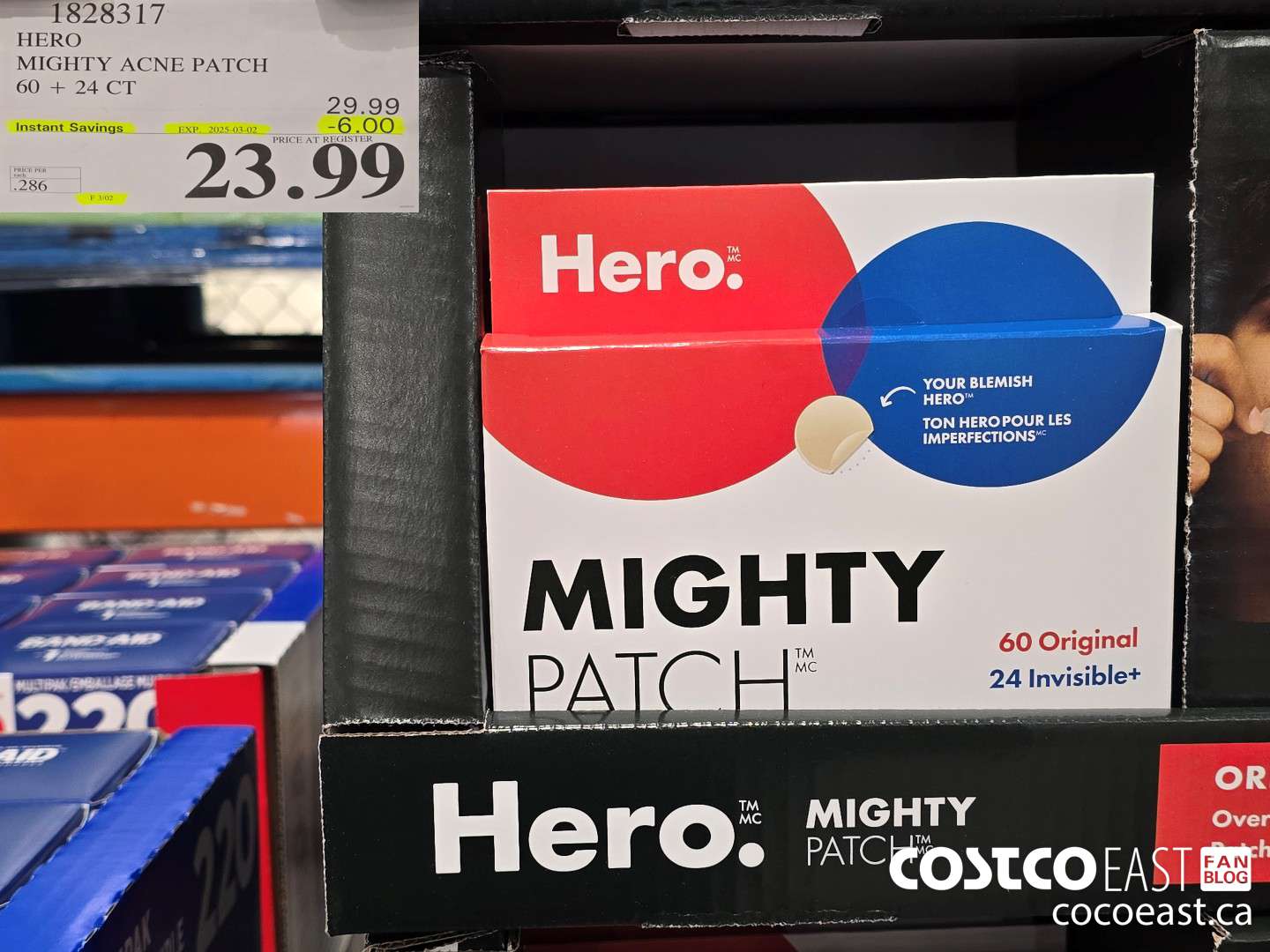 1828317 HERO MIGHTY ACNE PATCH 60 + 24 CT ($6.00 INSTANT SAVINGS EXPIRES ON 2025-03-02) $23.99