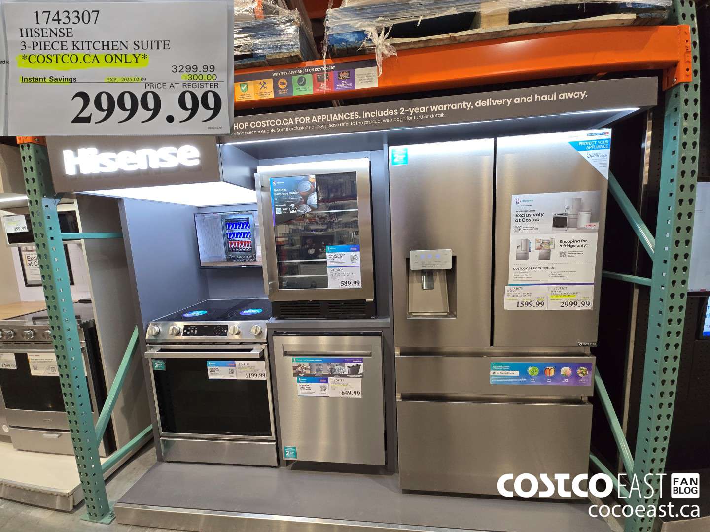 1743307 HISENSE 3-PIECE KITCHEN SUITE *COSTCO.CA ONLY* ($300.00 INSTANT SAVINGS EXPIRES ON 2025-02-09) $2999.99