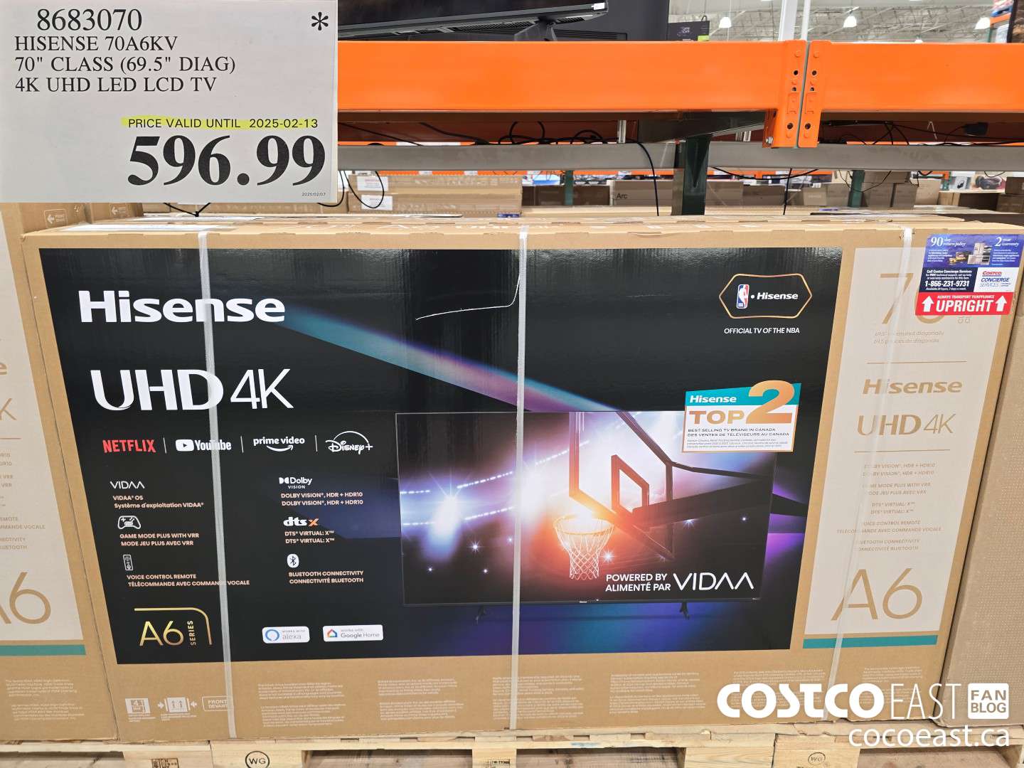 8683070 HISENSE 70A6KV 70