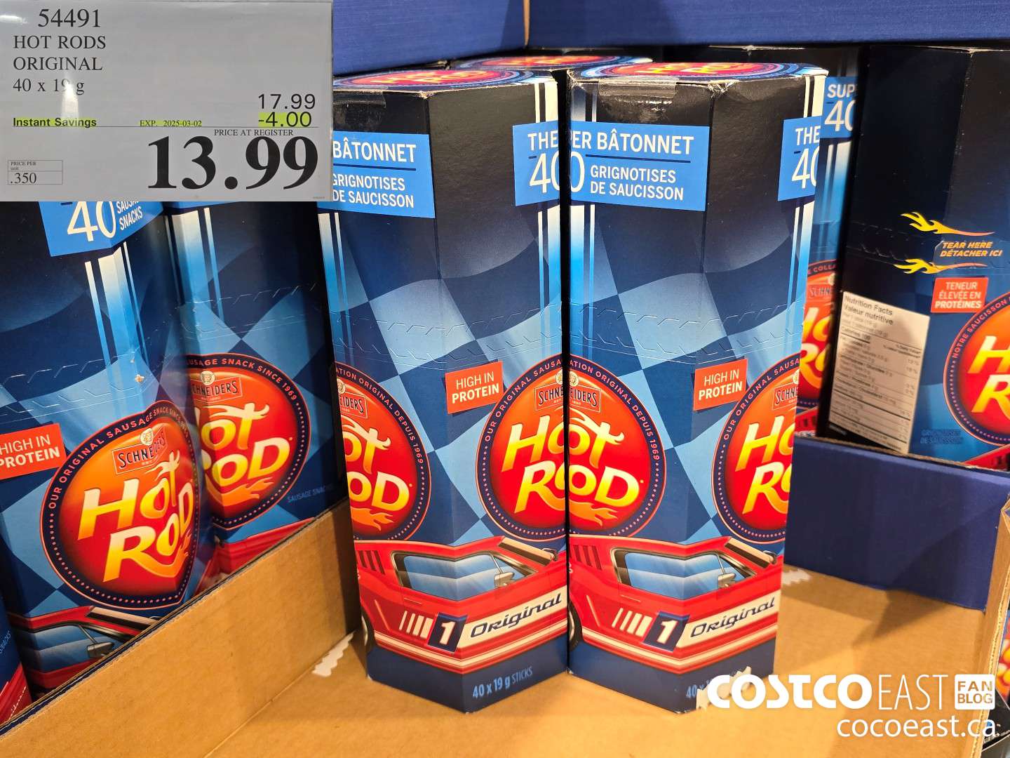 54491 HOT RODS ORIGINAL 40 x 19g ($4.00 INSTANT SAVINGS EXPIRES ON 2025-03-02) $13.99