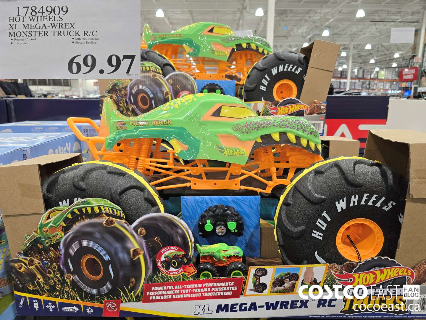 1784909 HOT WHEELS XL MEGA-WREX MONSTER TRUCK R/C. $69.97