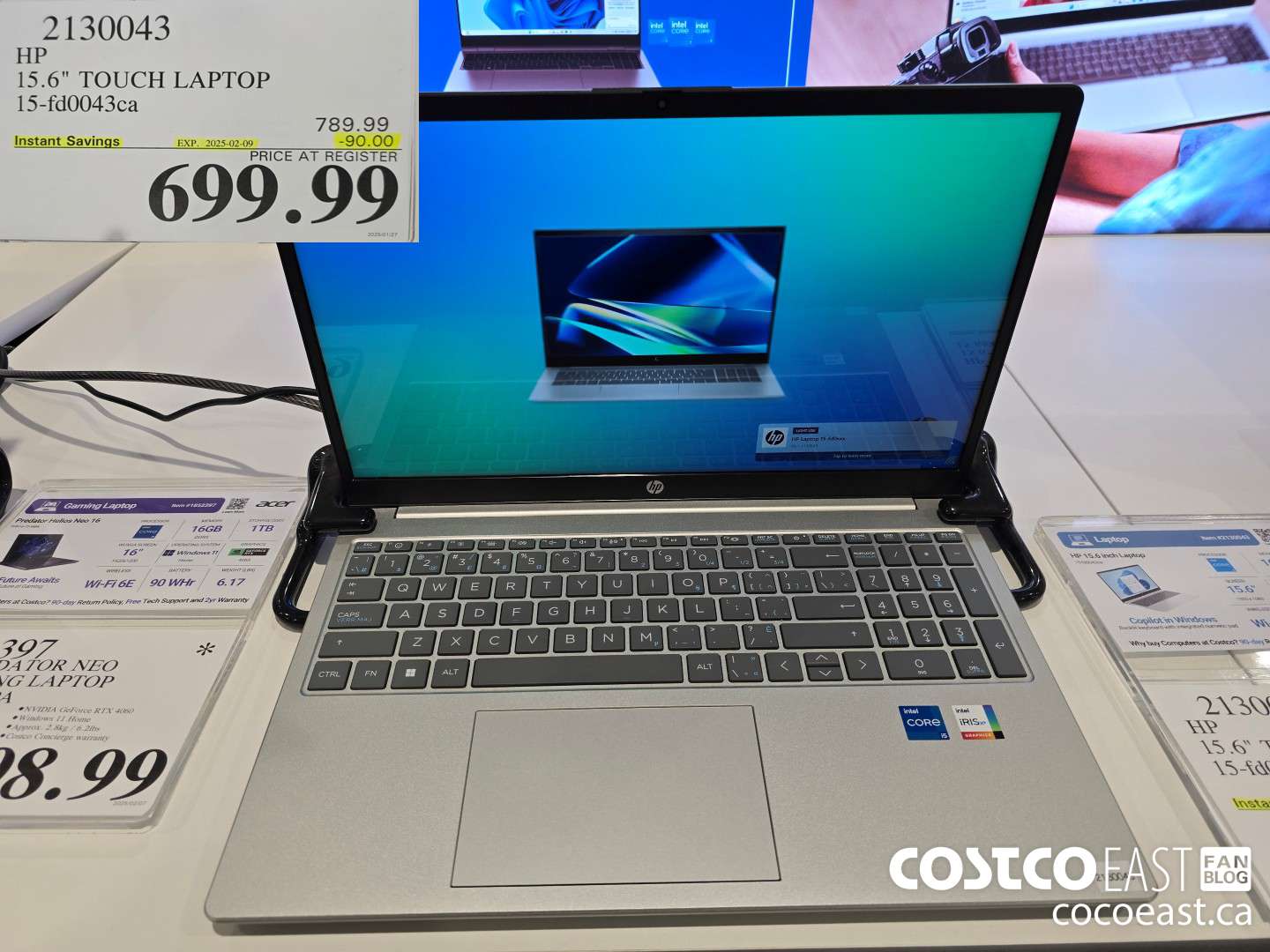 2130043 HP 15.6 TOUCH LAPTOP 15-fd0043ca ($90.00 INSTANT SAVINGS EXPIRES ON 2025-02-09) $699.99