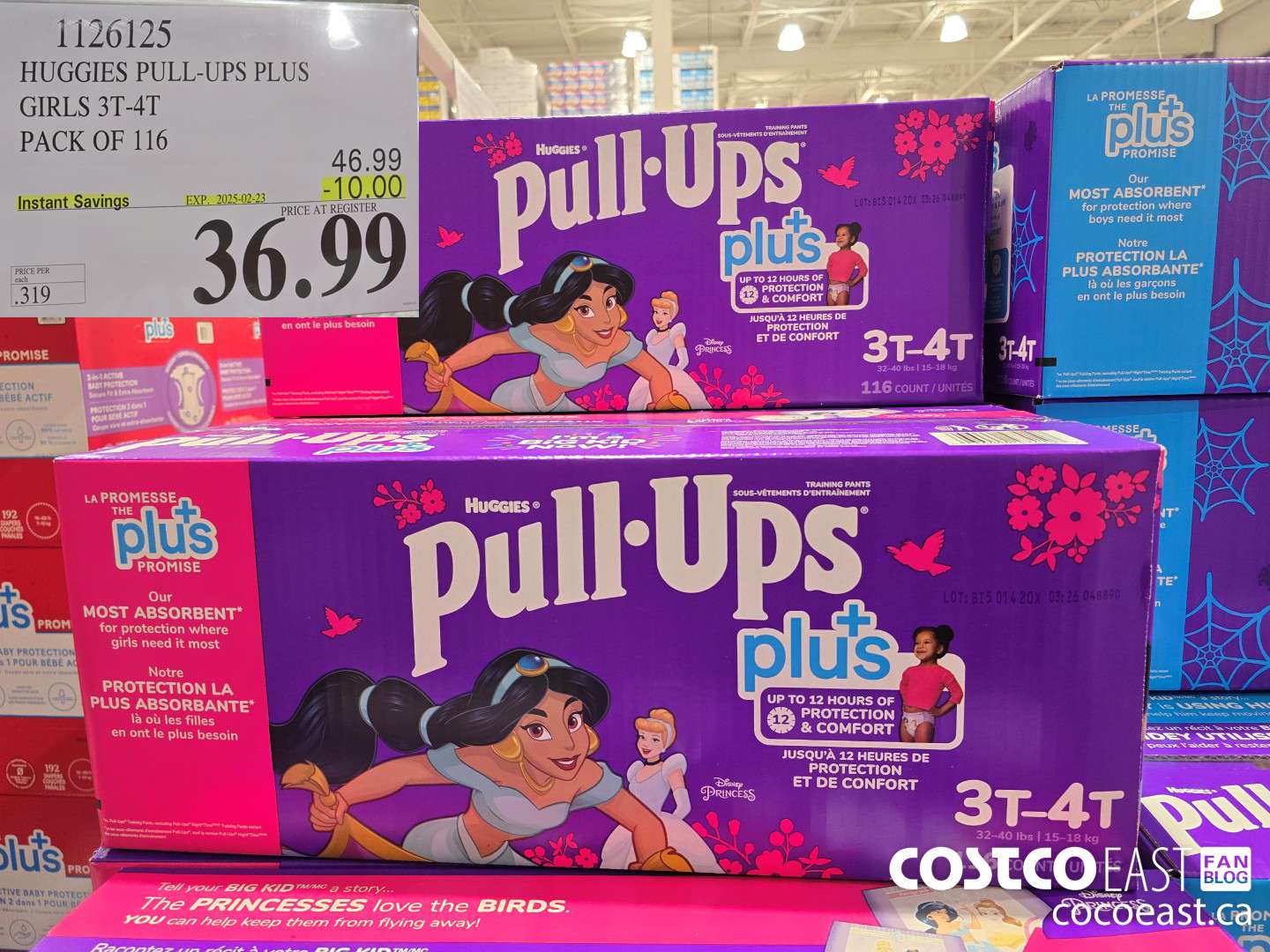 1126125 HUGGIES PULL-UPS PLUS GIRLS 3T-4T PACK OF 116 ($10.00 INSTANT SAVINGS EXPIRES ON 2025-02-23) $36.99