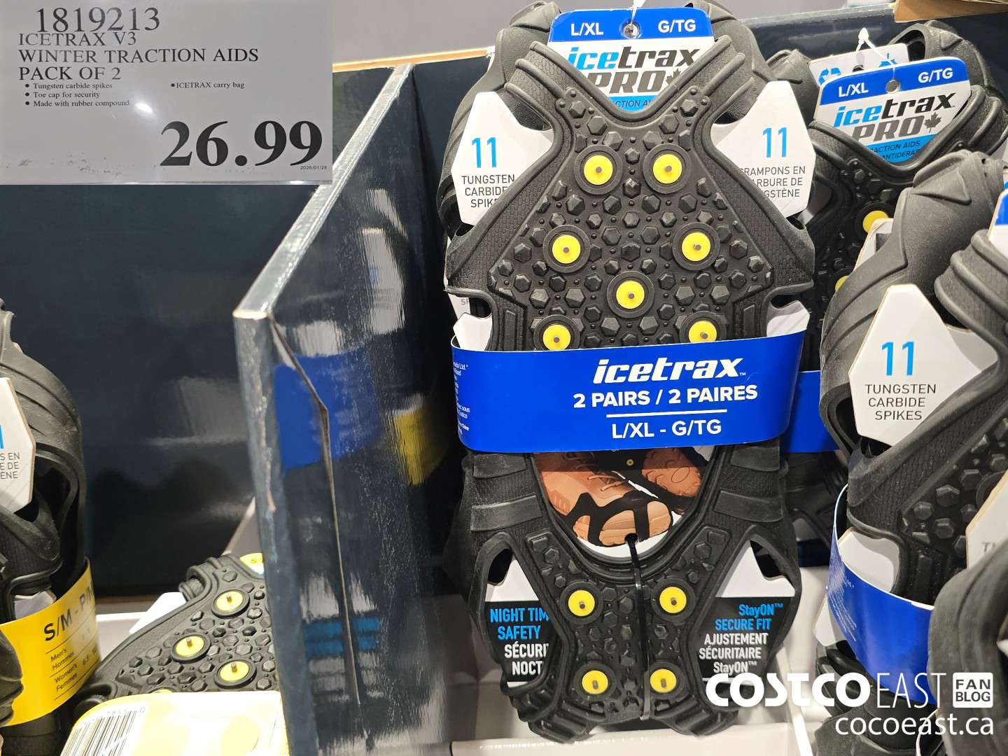 1819213 ICETRAX V3 WINTER TRACTION AIDS PACK OF 2 $26.99