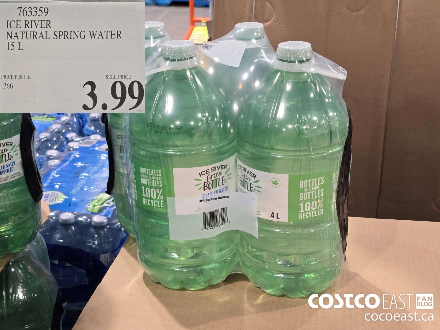 763359 ICE RIVER NATURAL SPRING WATER 15 L $3.99