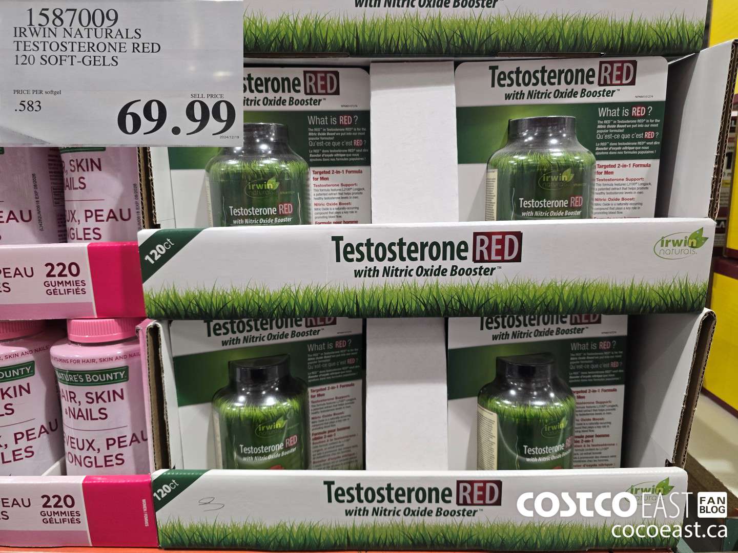 1587009 IRWIN NATURALS TESTOSTERONE RED 120 SOFT-GELS $69.99