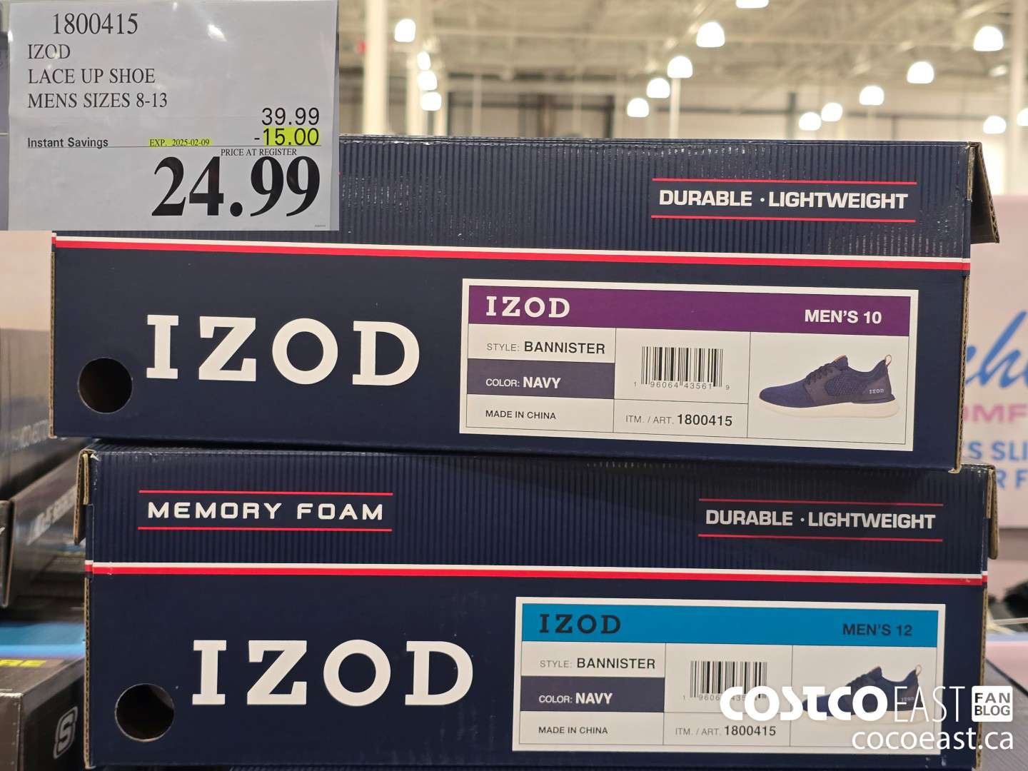 1800415 IZOD LACE UP SHOE MENS SIZES 8-13 ($15.00 INSTANT SAVINGS EXPIRES ON 2025-02-09) $24.99