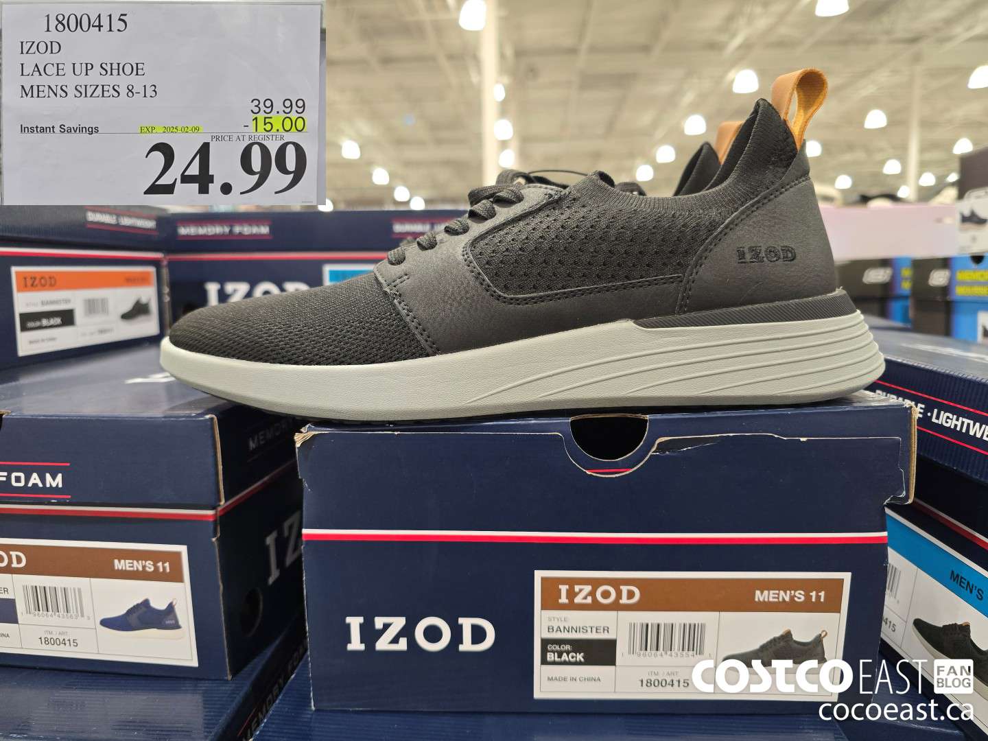 1800415 IZOD LACE UP SHOE MENS SIZES 8-13 ($15.00 INSTANT SAVINGS EXPIRES ON 2025-02-09) $24.99