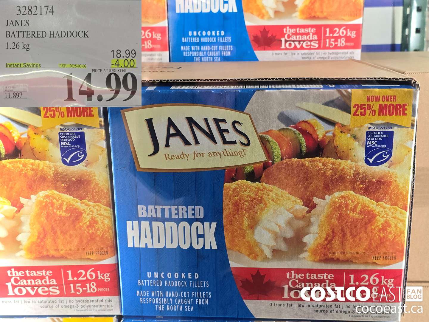 3283174 JANES BATTERED HADDOCK 1.26 kg ($4.00 INSTANT SAVINGS EXPIRES ON 2025-03-02) $14.99