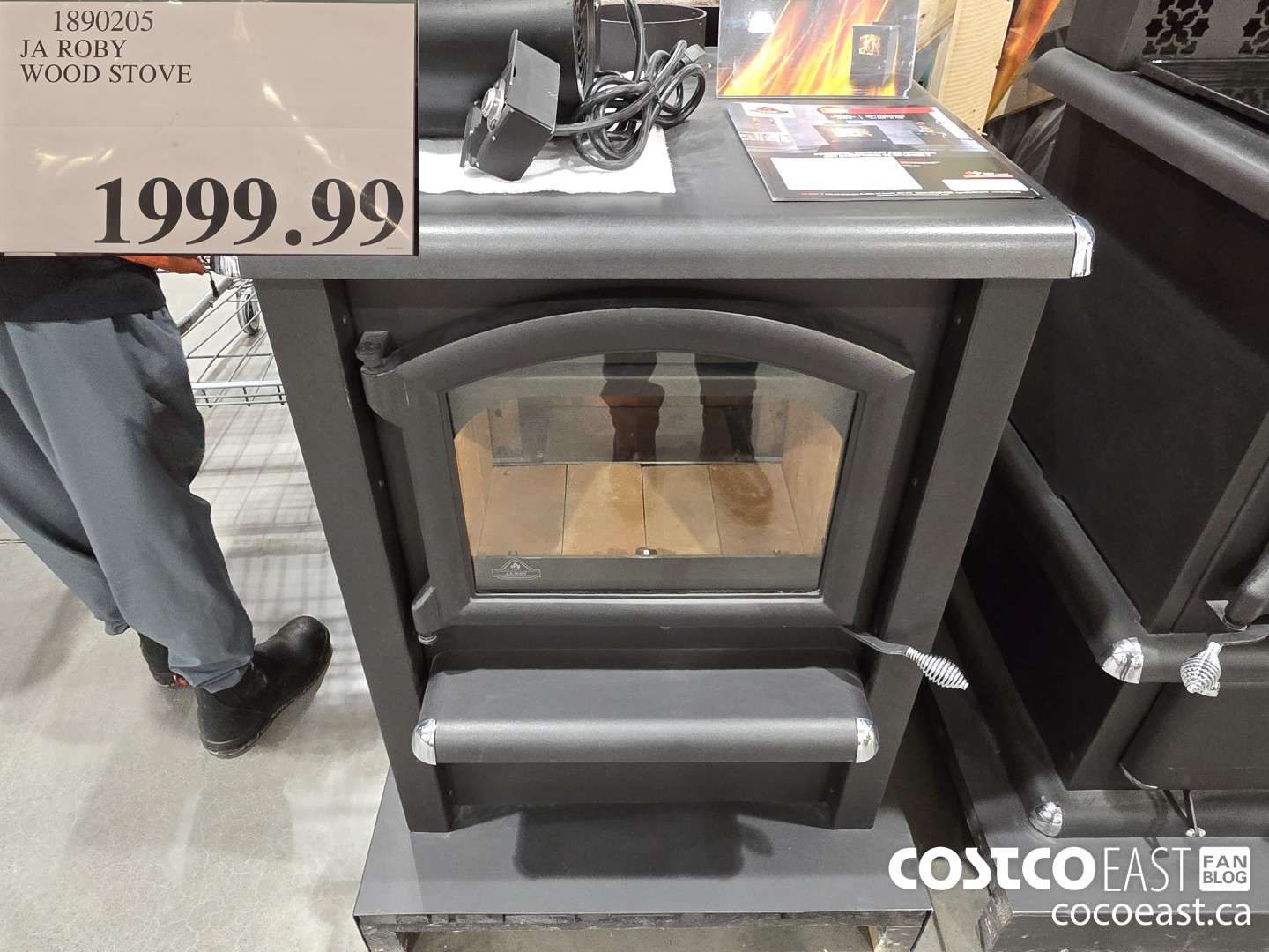 1890205 JA ROBY WOOD STOVE $1999.99