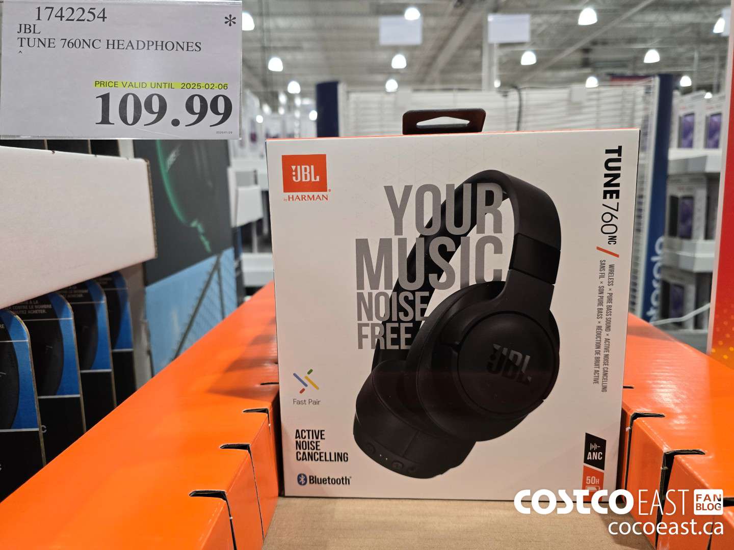 1742254 JBL TUNE 760NC HEADPHONES $109.99