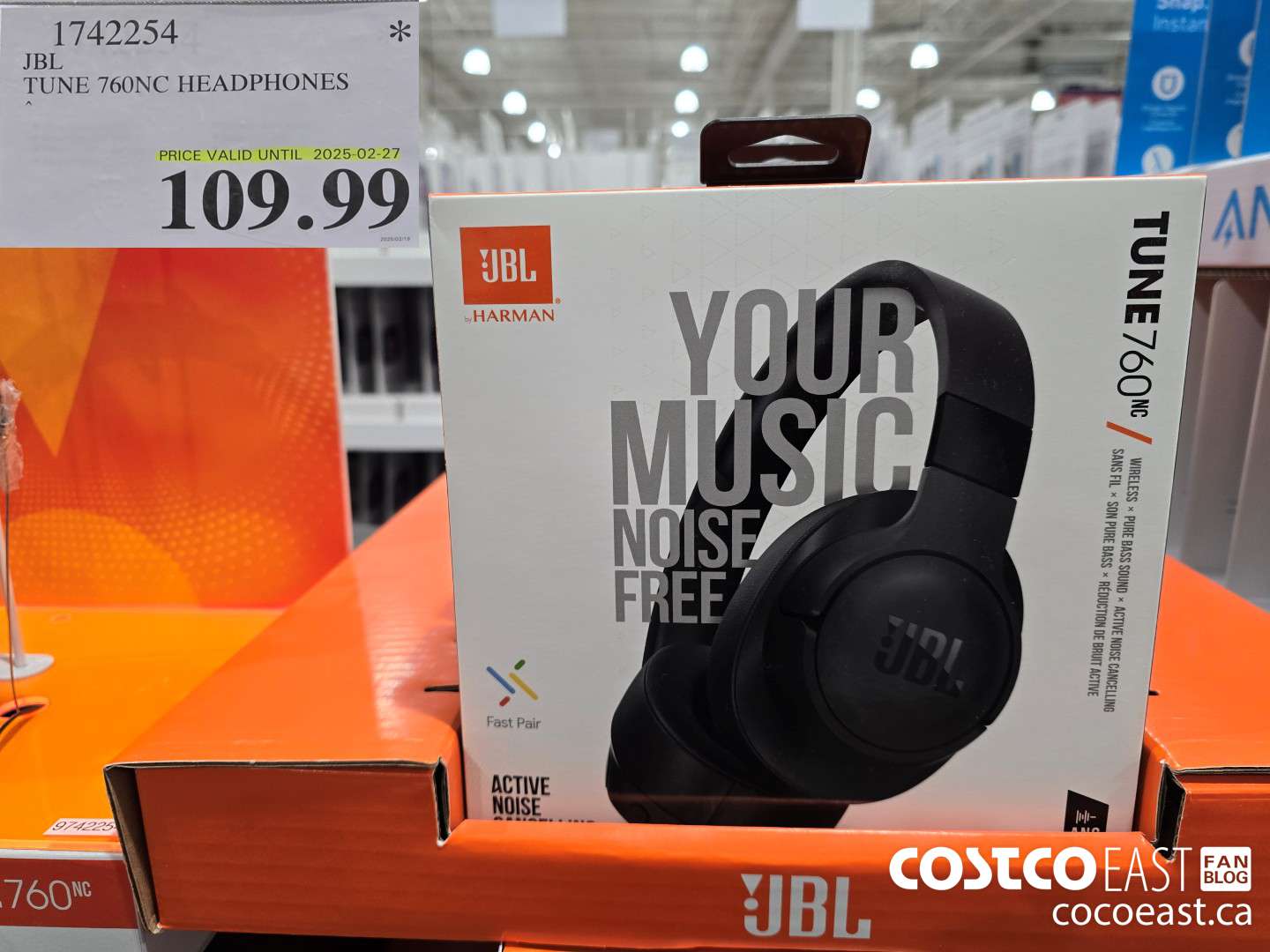 1742254 JBL TUNE 760NC HEADPHONES $109.99