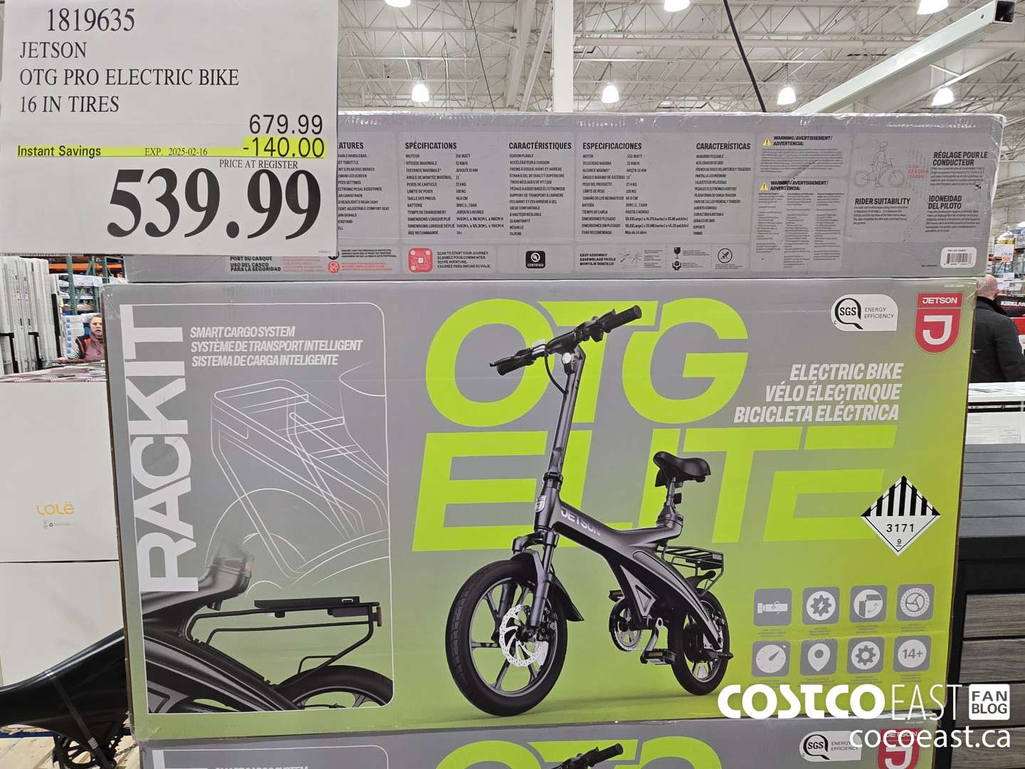 1819635 JETSON OTG PRO ELECTRIC BIKE 16 IN TIRES ($140.00 INSTANT SAVINGS EXPIRES ON 2025-02-16) $539.99