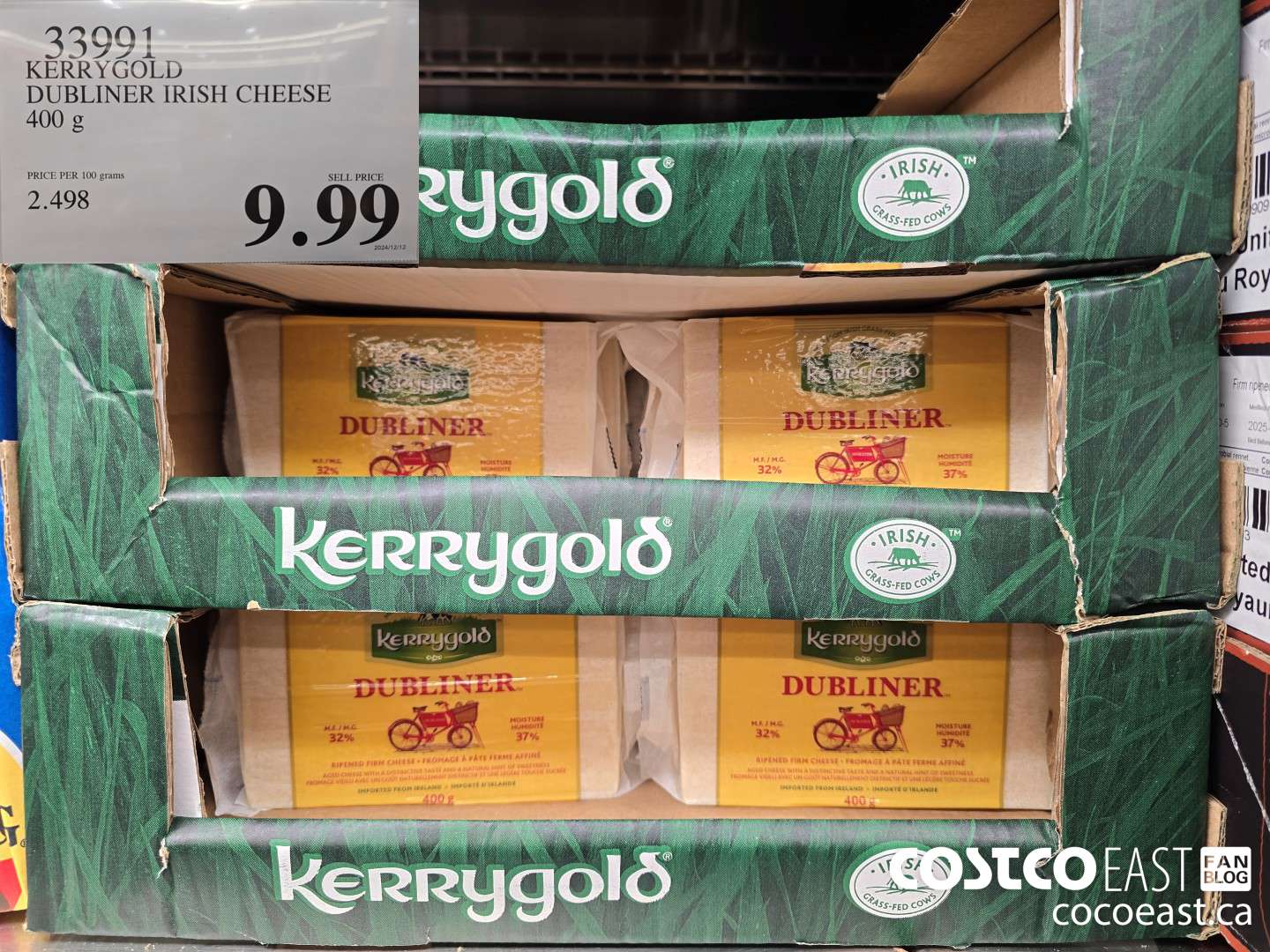 33991 KERRYGOLD DUBLINER IRISH CHEESE 400 g $9.99
