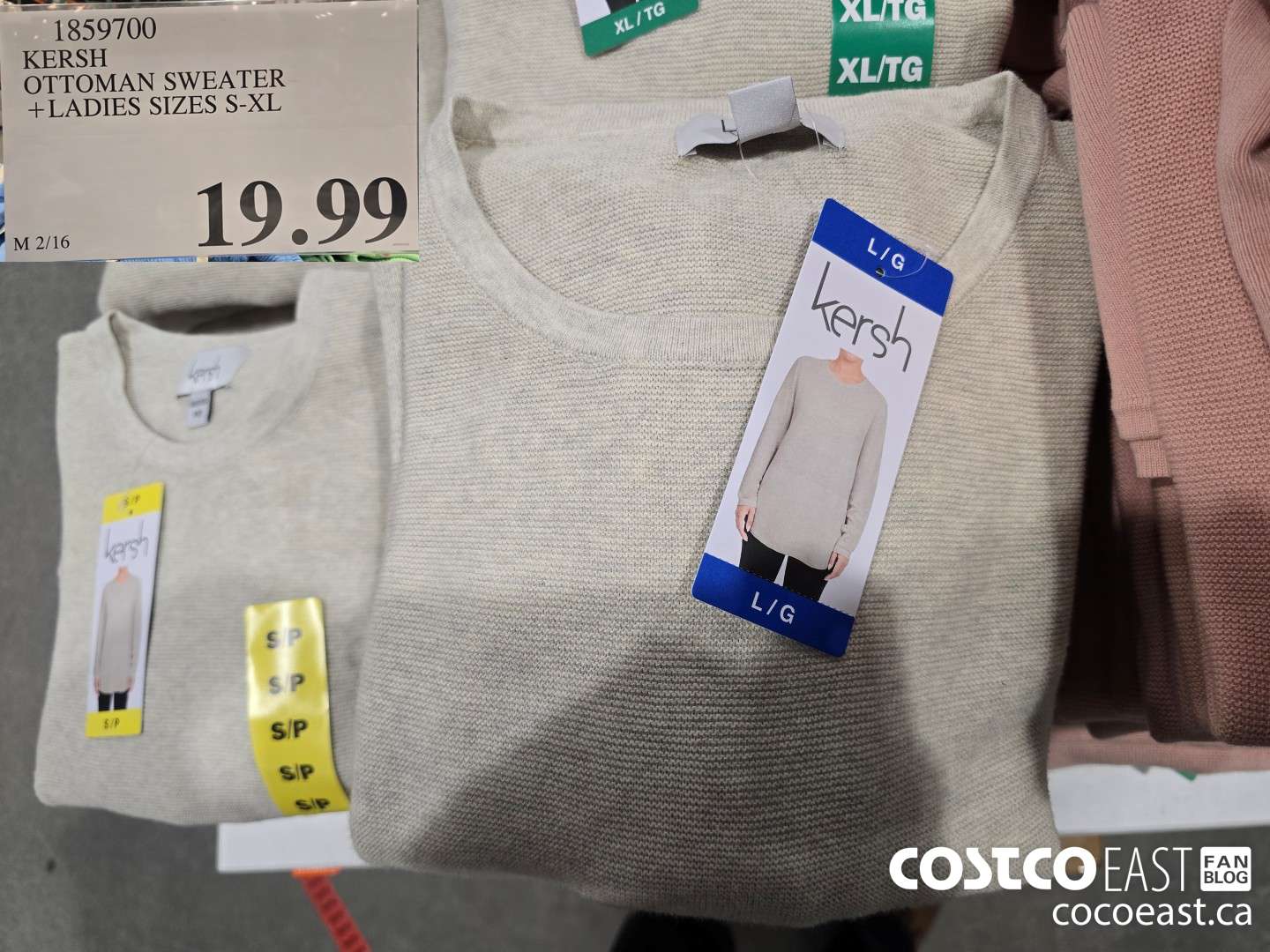 1859700 KERSH OTTOMAN SWEATER + LADIES SIZES S-XL $19.99