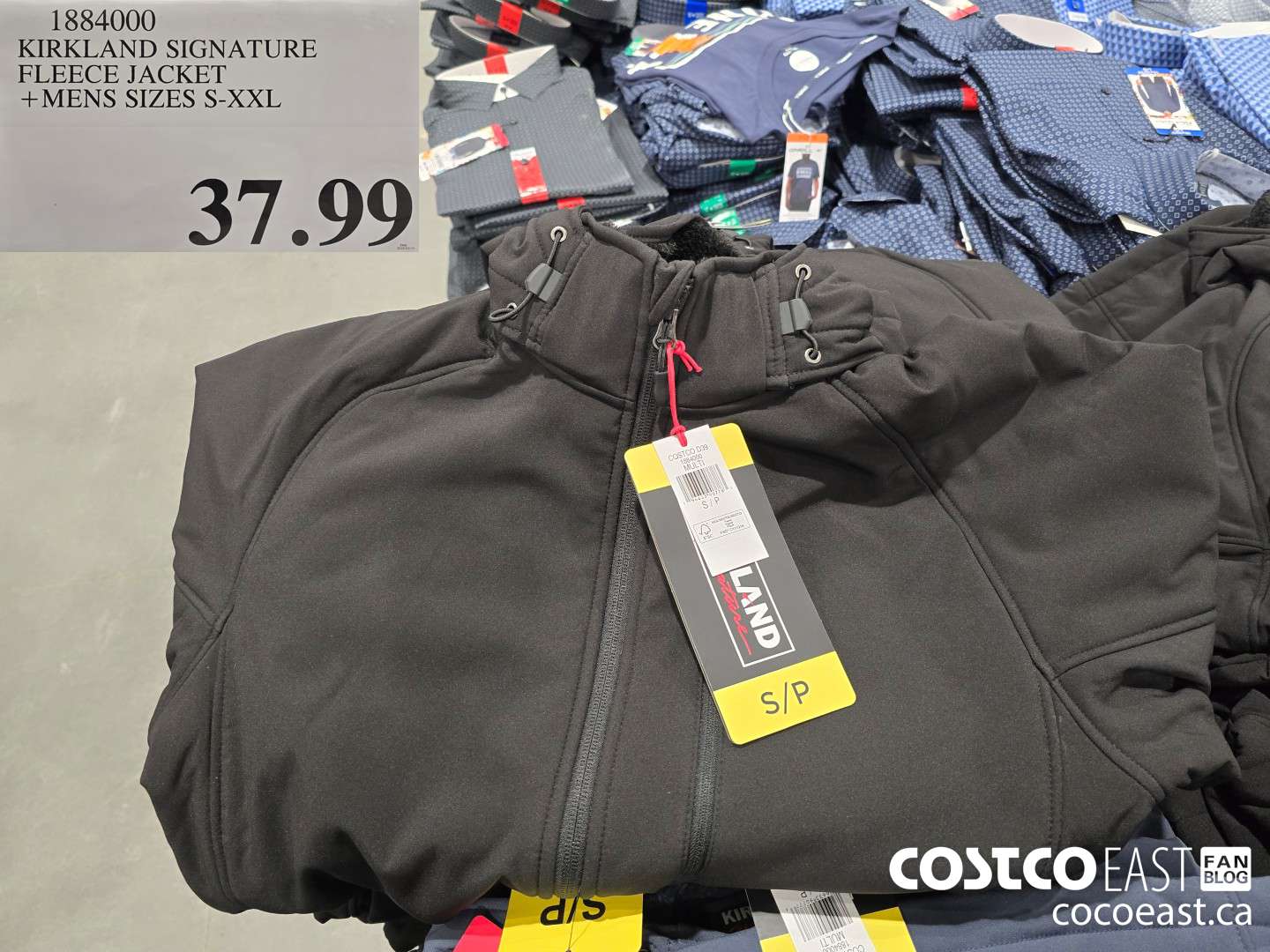 1884000 KIRKLAND SIGNATURE FLEECE JACKET +MENS SIZES S-XXL $37.99