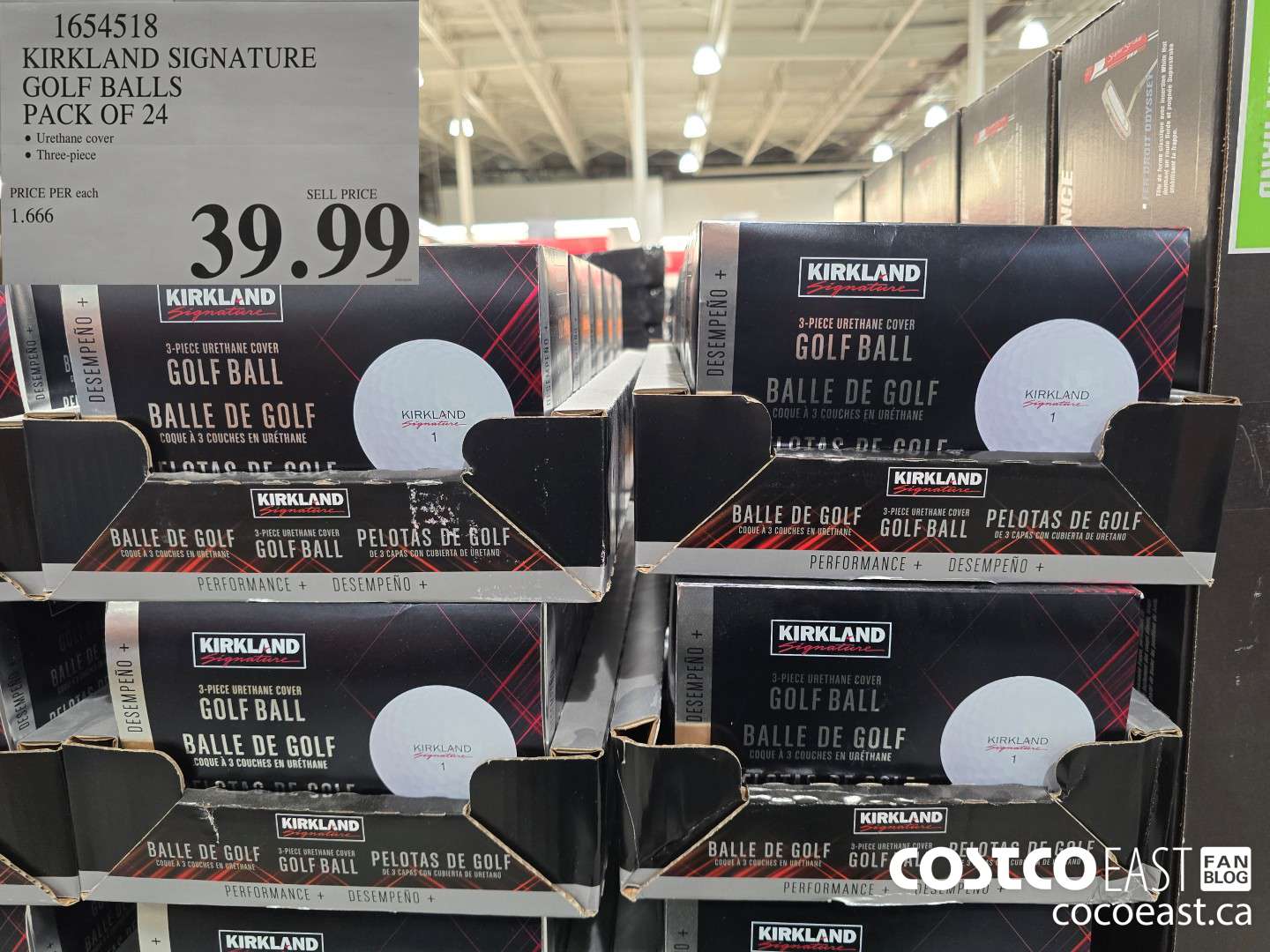 1654518 KIRKLAND SIGNATURE GOLF BALLS V3.0 PACK OF 24 $39.99