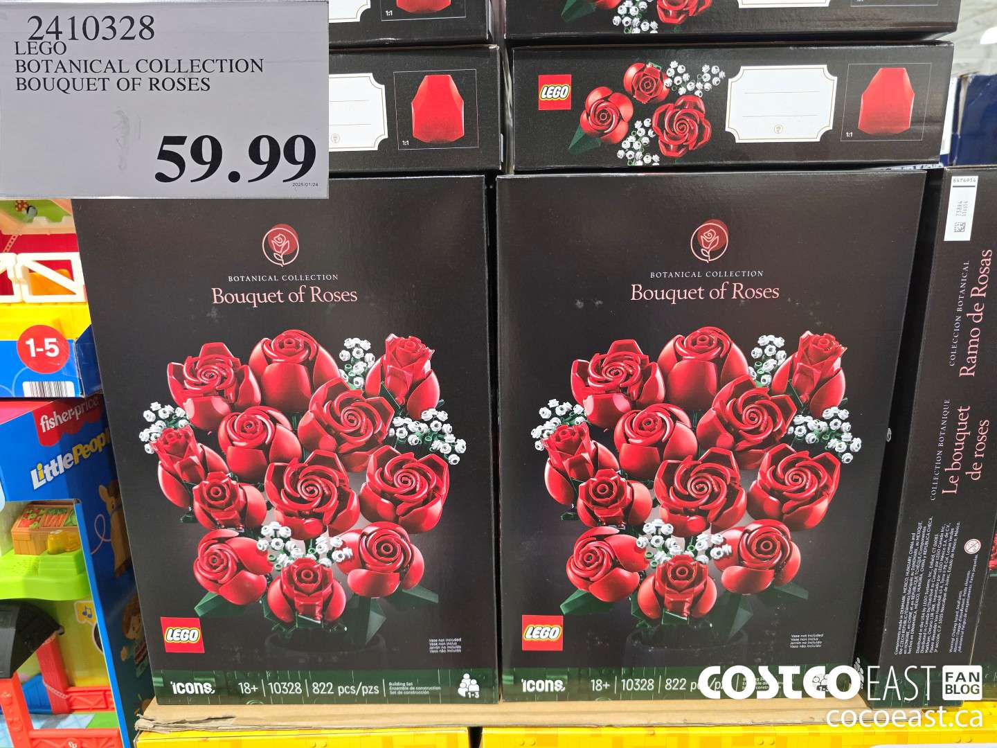 2410328 LEGO BOTANICAL COLLECTION BOUQUET OF ROSE $59.99
