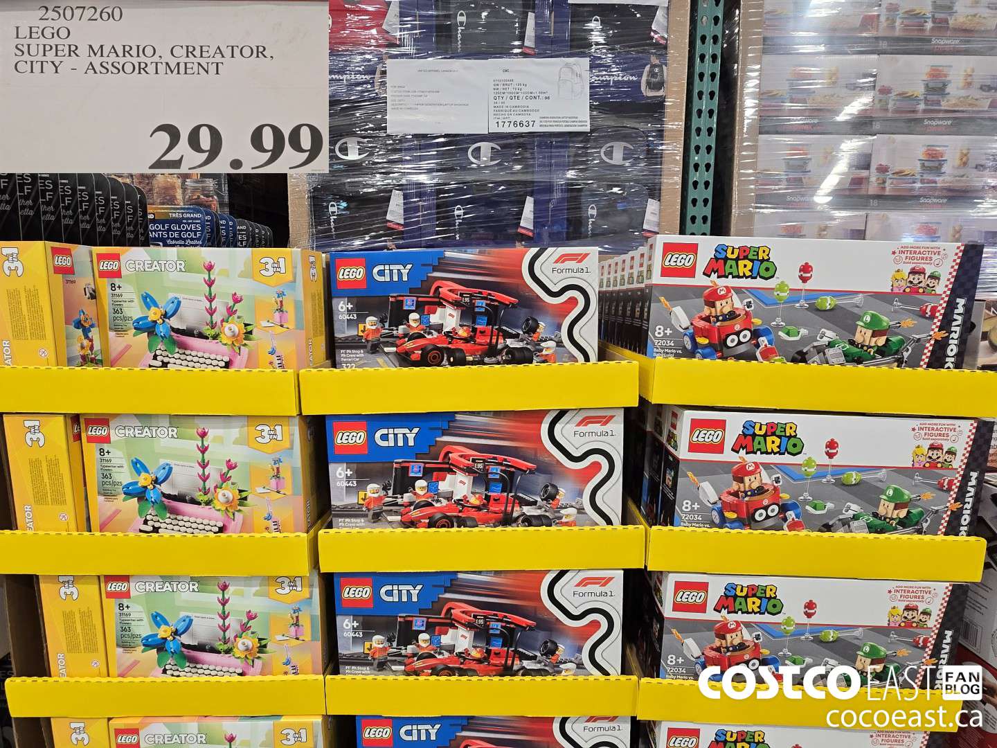 2507260 LEGO SUPER MARIO, CREATOR, CITY - ASSORTMENT $29.99