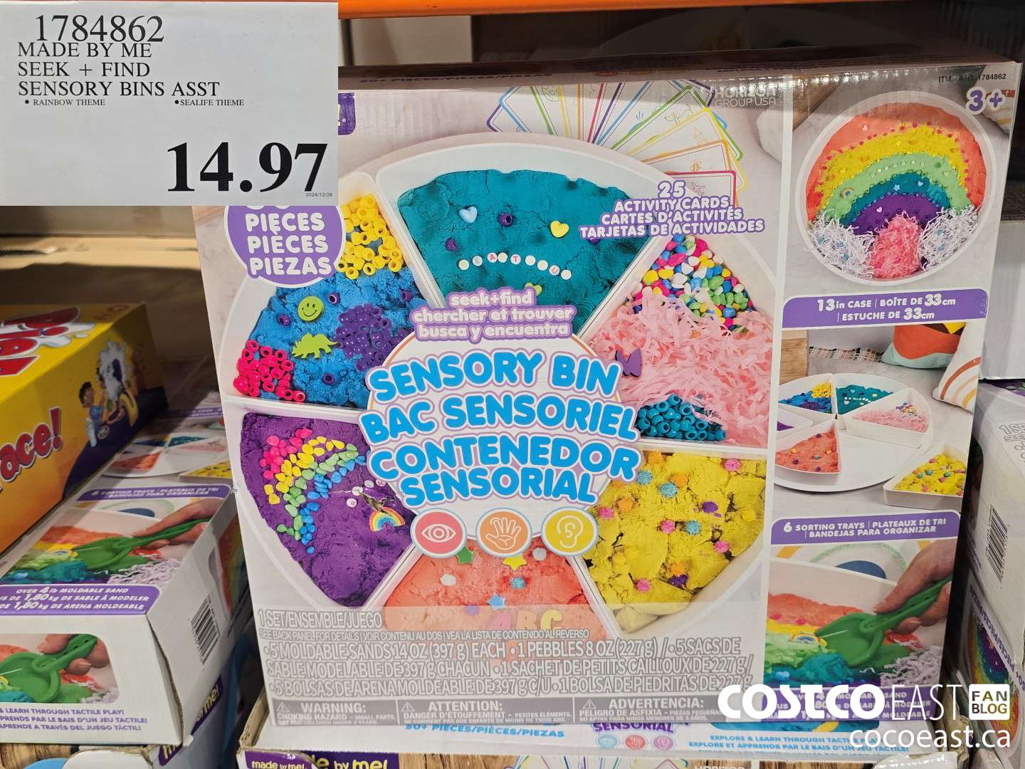 1784862 MADE BY ME SEEK + FIND SENSORY BINS ASST $14.97
