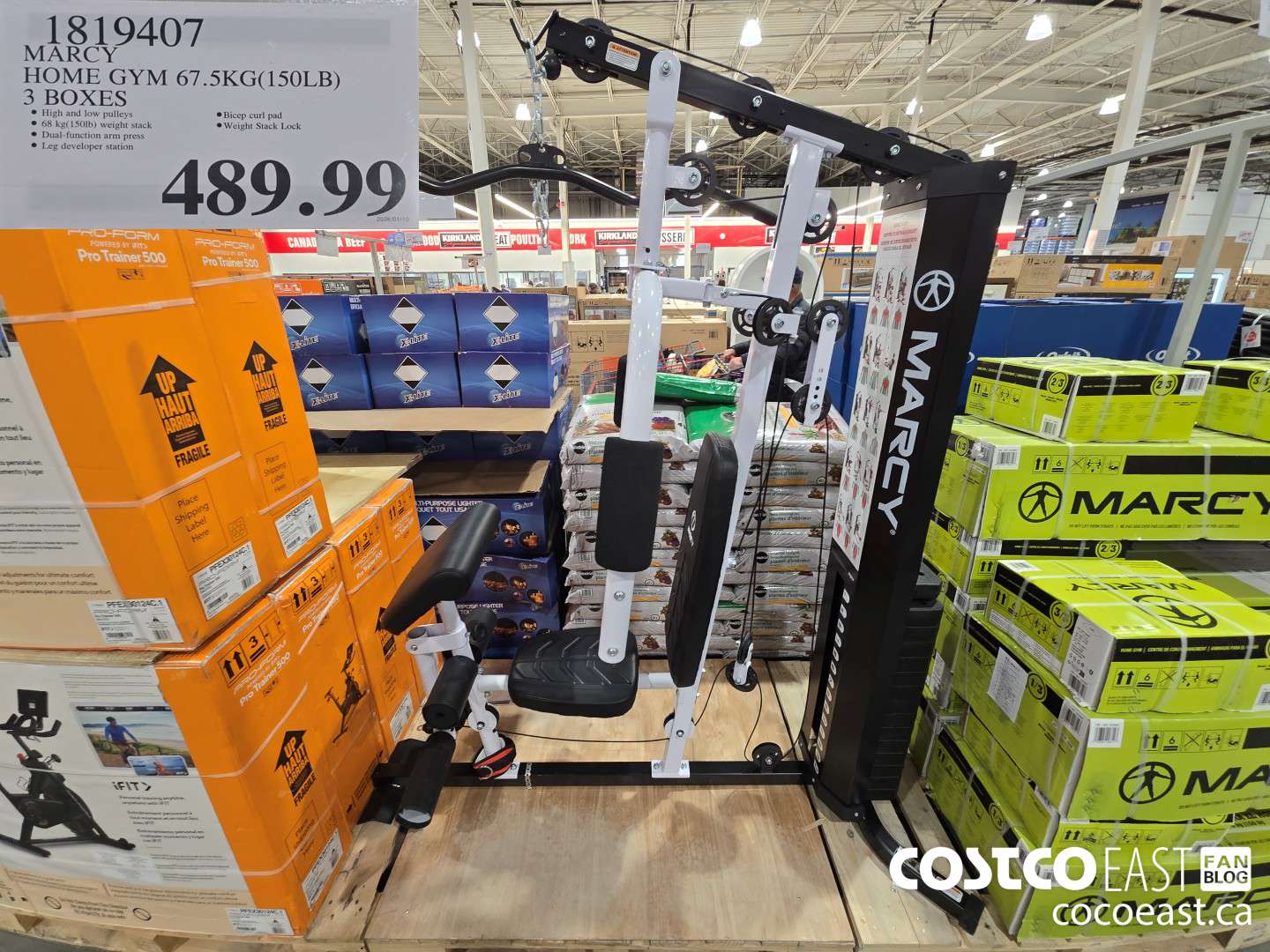 1819407 MARCY HOME GYM 67.5KG (150LB) 3 BOXES $489.99