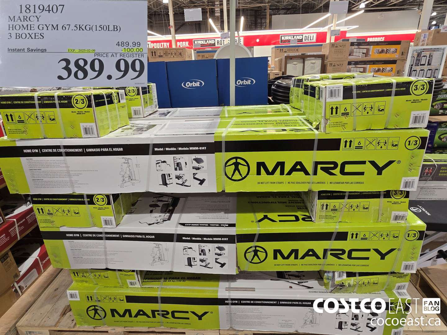 1819407 MARCY HOME GYM 67.5KG (150LB) 3 BOXES ($100.00 INSTANT SAVINGS EXPIRES ON 2025-02-09) $389.99