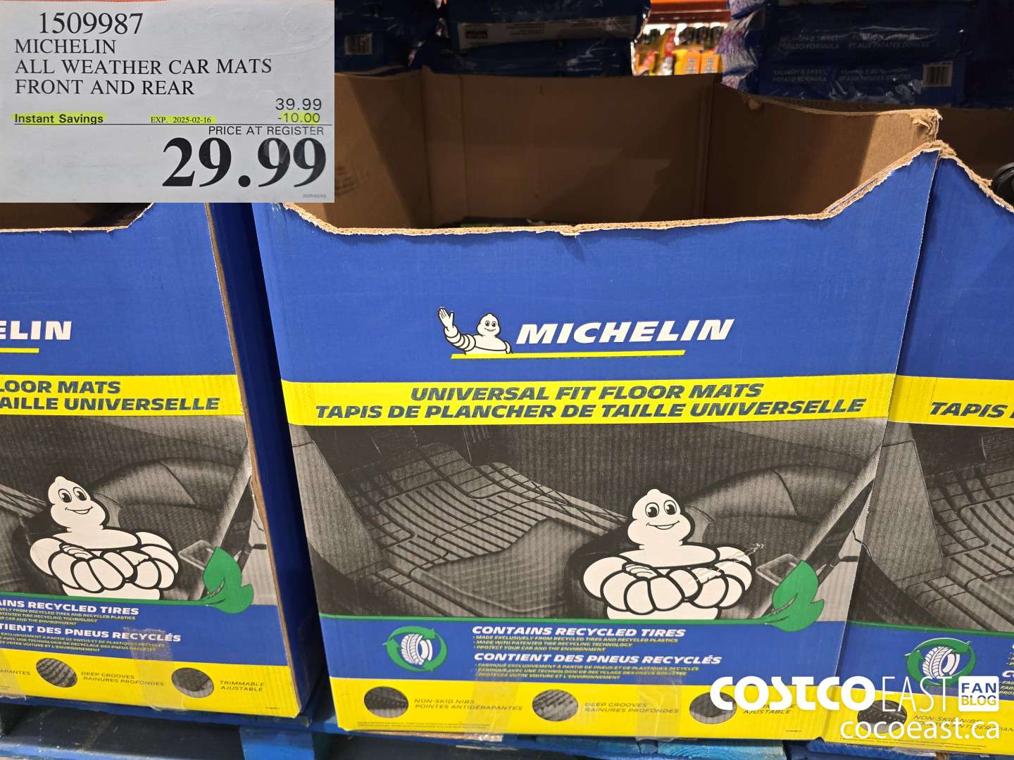 1509987 MICHELIN ALL WEATHER CAR MATS FRONT AND REAR ($10.00 INSTANT SAVINGS EXPIRES ON 2025-02-16) $29.99