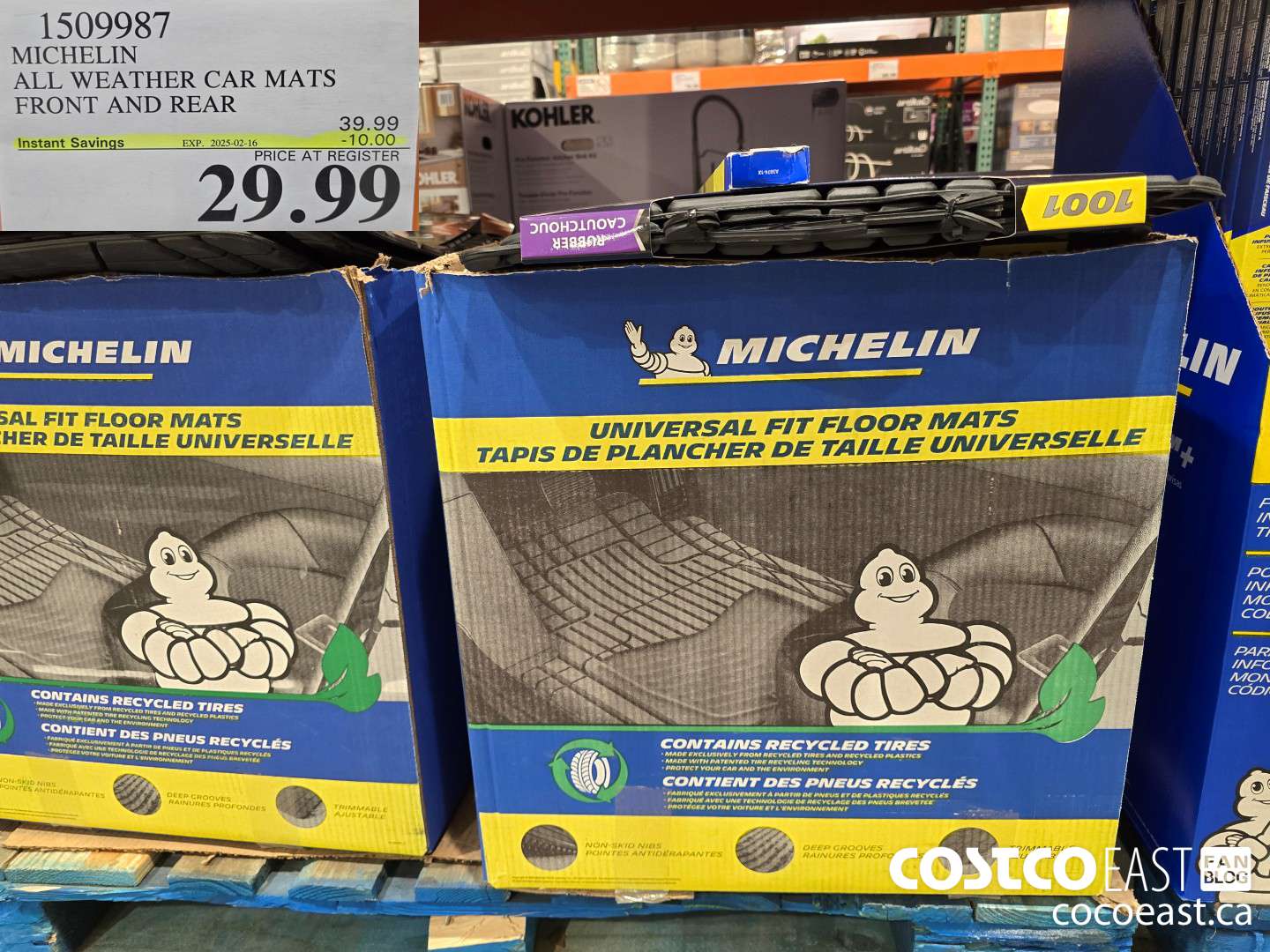 1509987 MICHELIN ALL WEATHER CAR MATS FRONT AND REAR ($10.00 INSTANT SAVINGS EXPIRES ON 2025-02-16) $29.99
