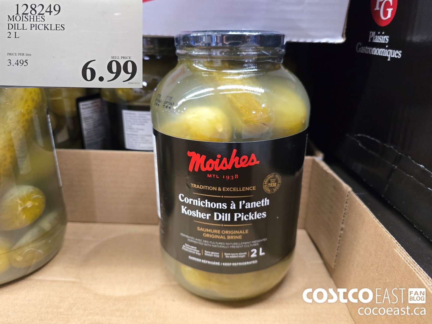 128249 MOISHES DILL PICKLES 2 L $6.99