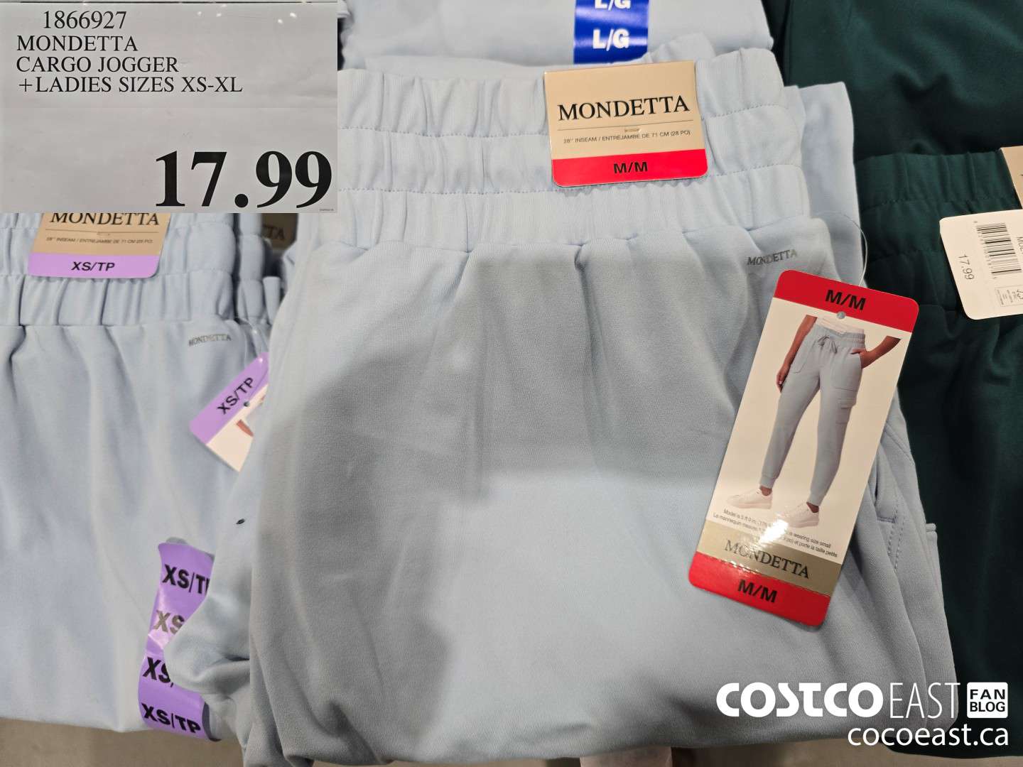 1866927 MONDETTA CARGO JOGGER +LADIES SIZES XS-XL $17.99