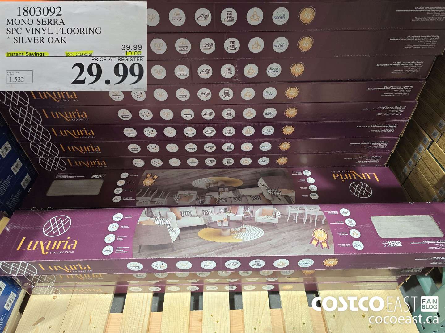 1803092 MONO SERRA SPC VINYL FLOORING SILVER OAK ($10.00 INSTANT SAVINGS EXPIRES ON 2025-02-23) $29.99