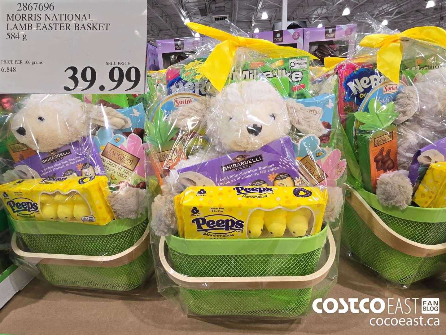 2867696 MORRIS NATIONAL LAMB EASTER BASKET 584 g $39.99
