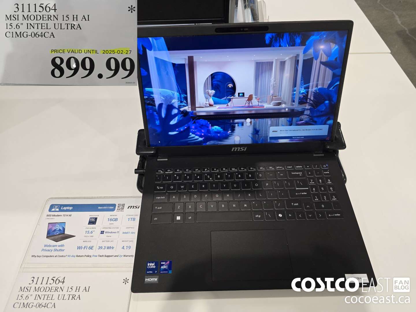 3111564 MSI MODERN 15 H AI 15.6