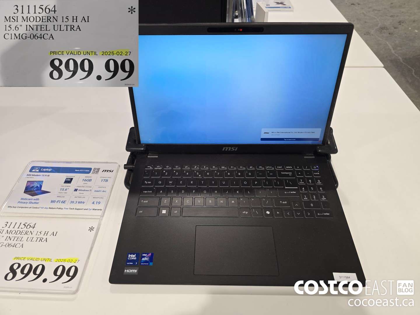 3111564 MSI MODERN 15 H AI 15.6