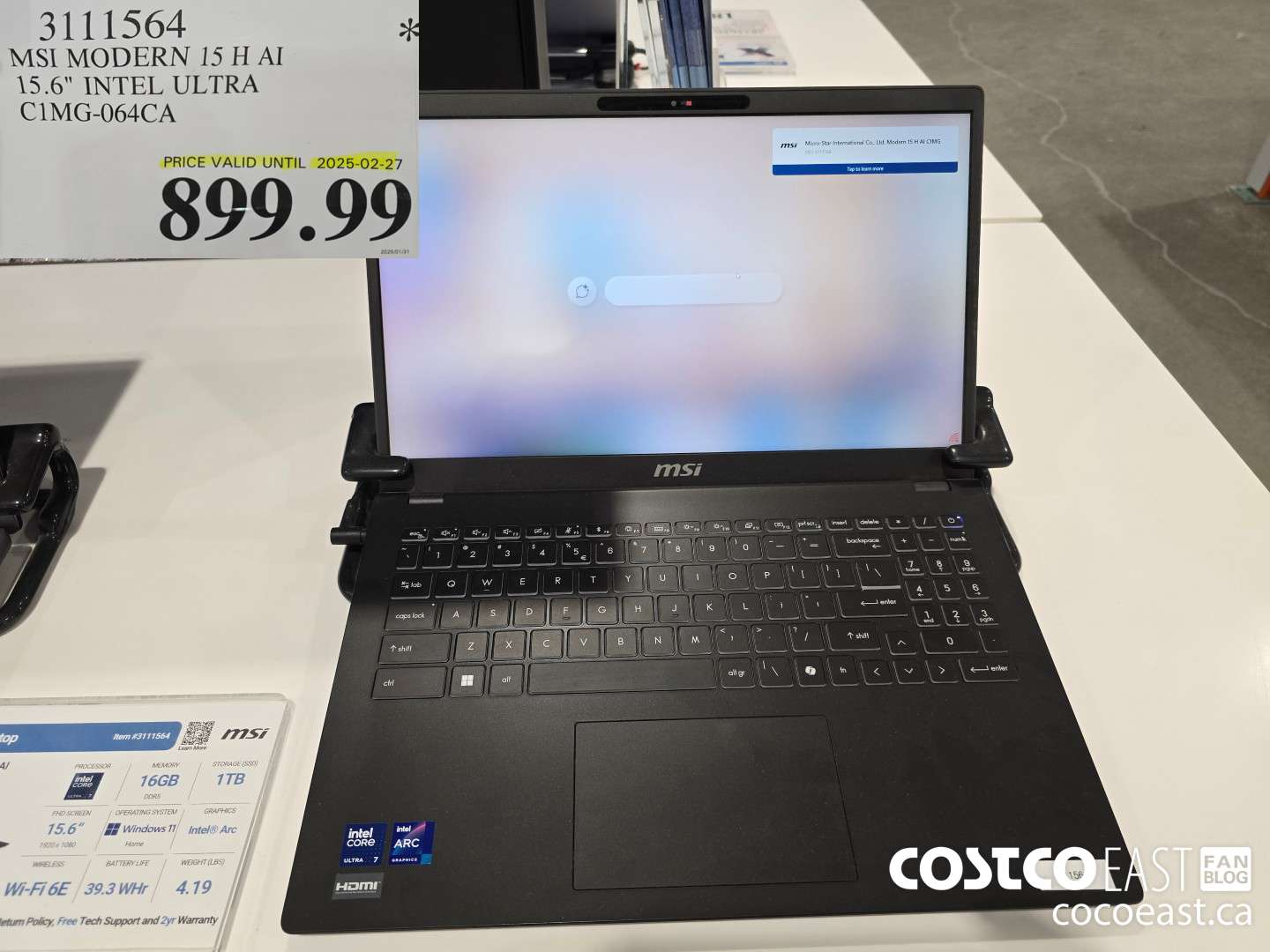 3111564 MSI MODERN 15 H AI 15.6