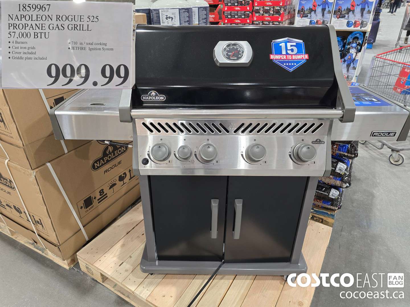 1859967 NAPOLEON ROGUE 525 PROPANE GAS GRILL 57,000 BTU $999.99