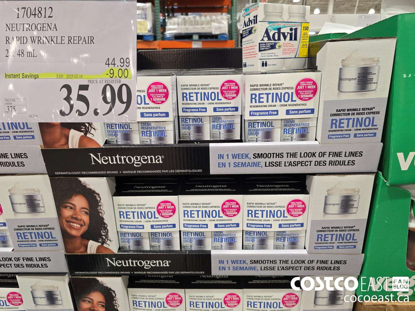 1704812 NEUTROGENA RAPID WRINKLE REPAIR 2 x 48 mL ($9.00 INSTANT SAVINGS EXPIRES ON 2025-02-16) $35.99