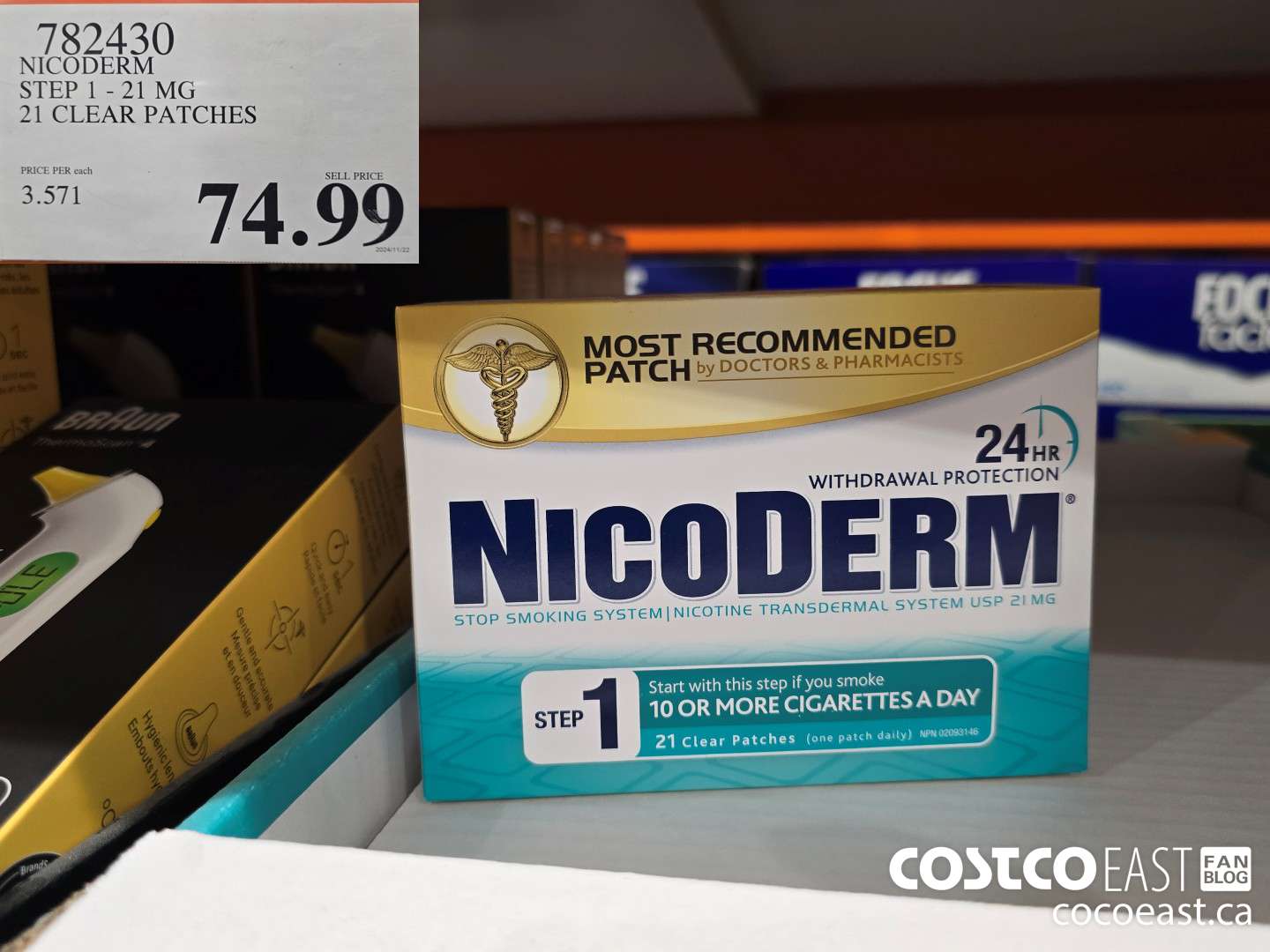 782430 NICODERM STEP 1-21 MG 21 CLEAT PATCHES $74.99