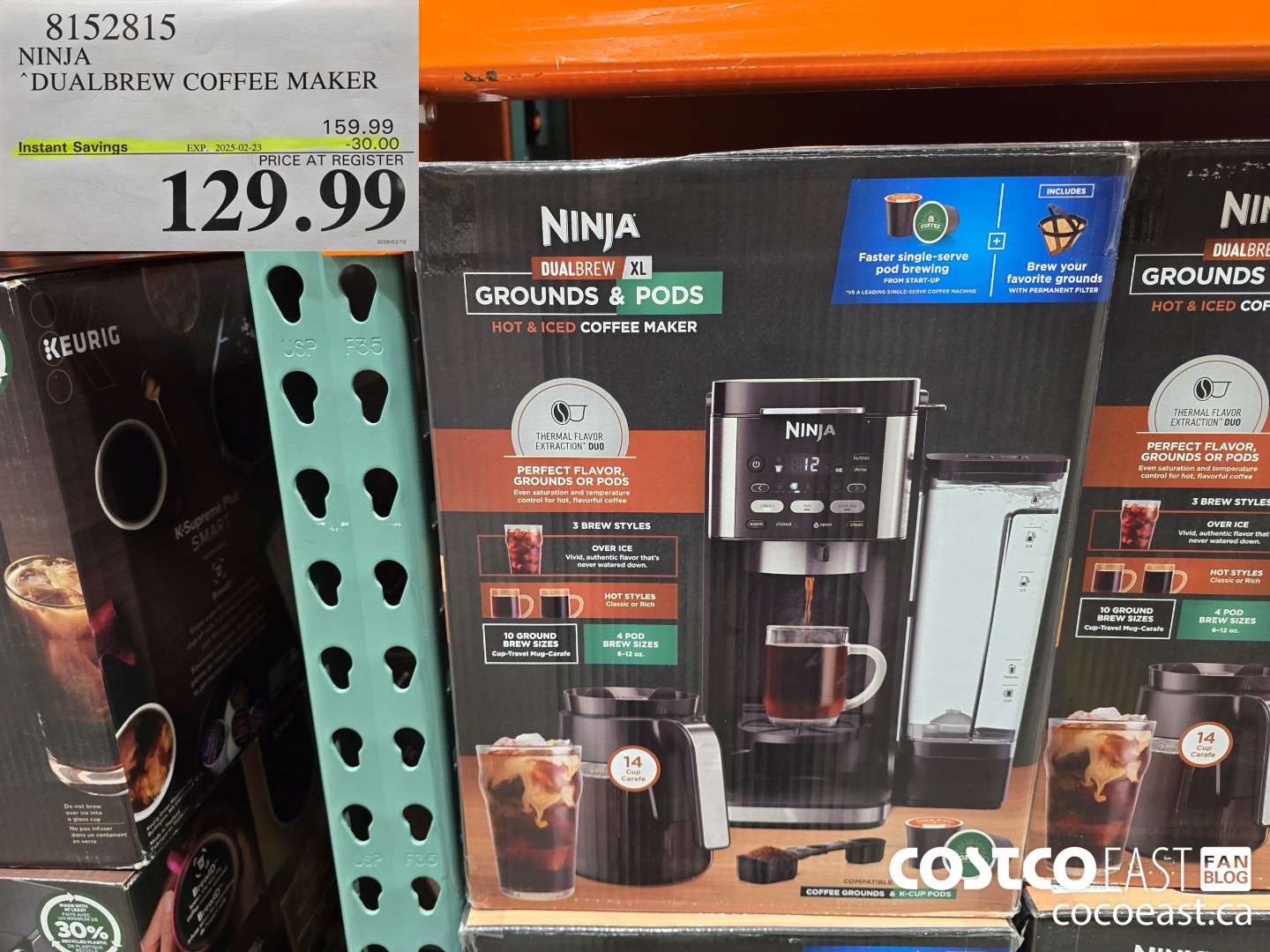 8152815 NINJA DUALBREW COFFEE MAKER ($30.00 INSTANT SAVINGS EXPIRES ON 2025-02-23) $129.99