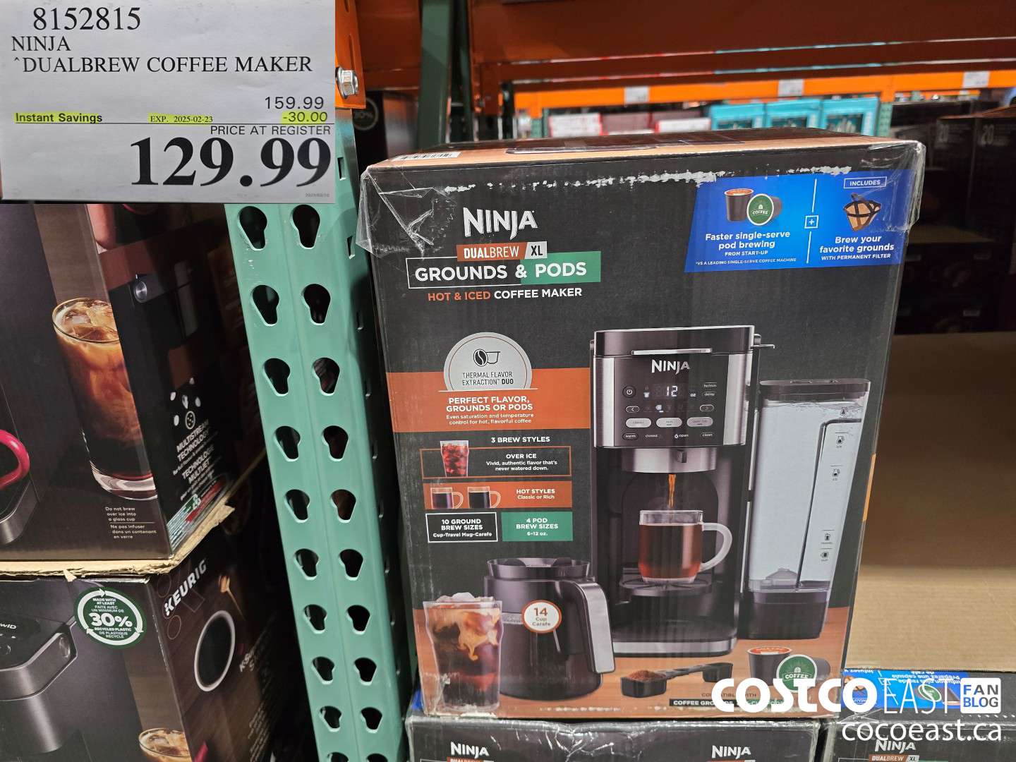 8152815 NINJA DUALBREW COFFEE MAKER ($30.00 INSTANT SAVINGS EXPIRES ON 2025-02-23) $129.99