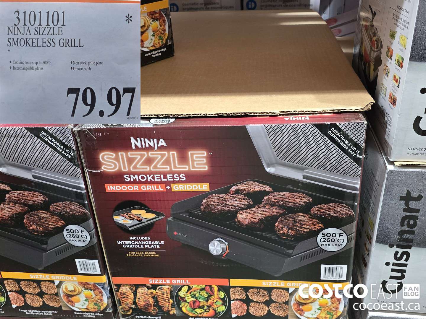 3101101 NINJA SIZZLE SMOKELESS GRILL $79.97