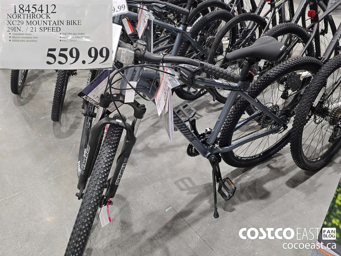 1845412 NORTHROCK XC29 MOUNTAIN BIKE 29 IN. / 21 SPEED $559.99