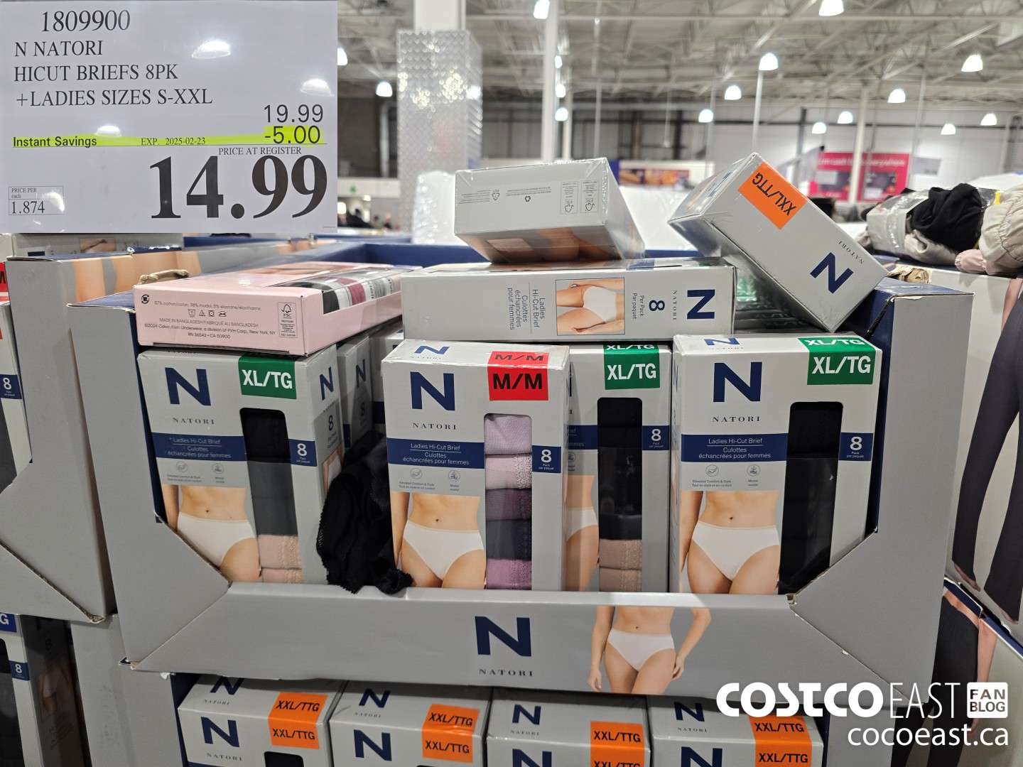 1809900 N NATORI HICUT BRIEFS 8PK +LADIES SIZES S-XXL ($5.00 INSTANT SAVINGS EXPIRES ON 2025-02-23) $14.99