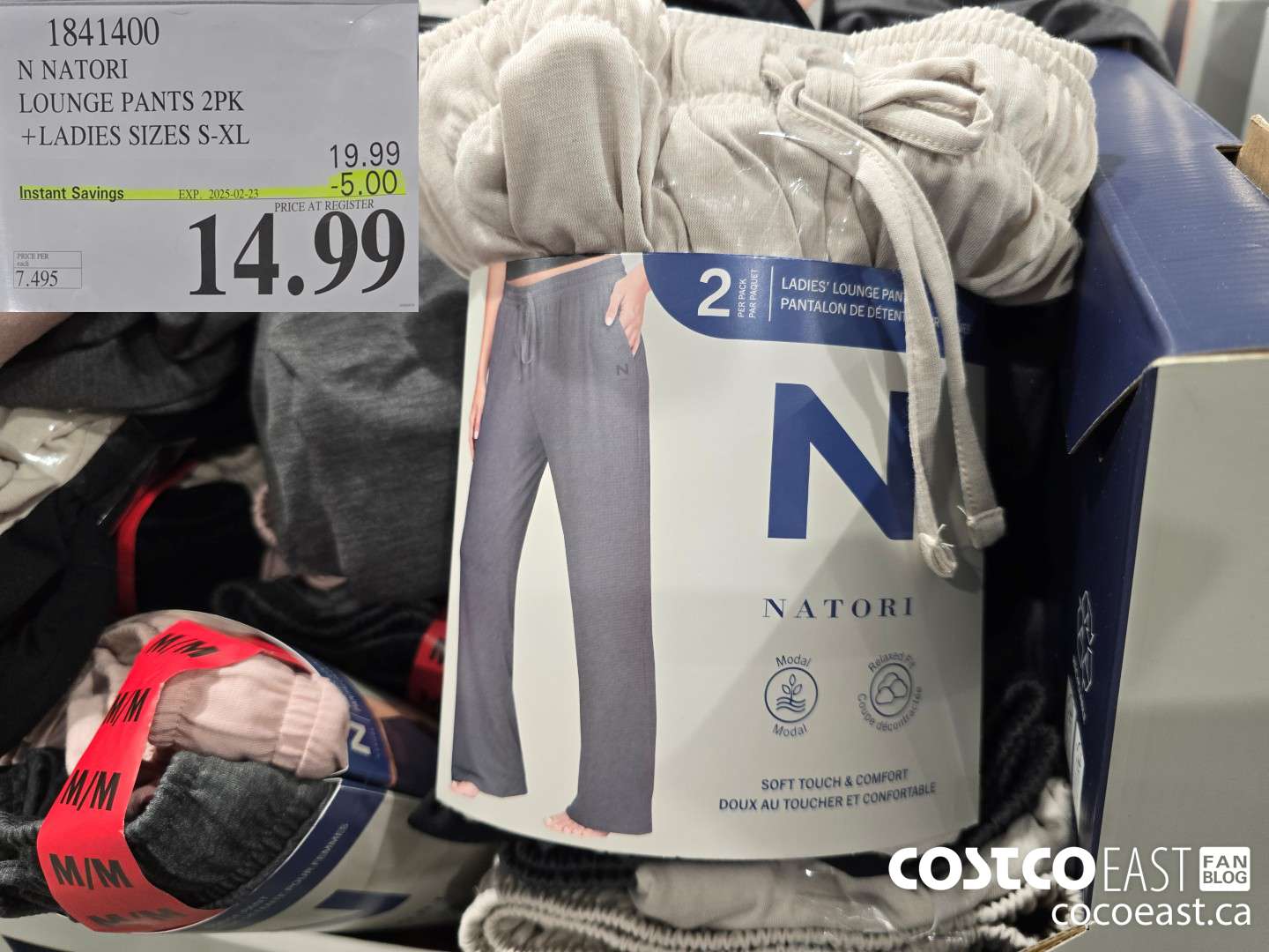 1841400 N NATORI LOUNGE PANTS 2PK +LADIES SIZES S-XL ($5.00 INSTANT SAVINGS EXPIRES ON 2025-02-23) $14.99