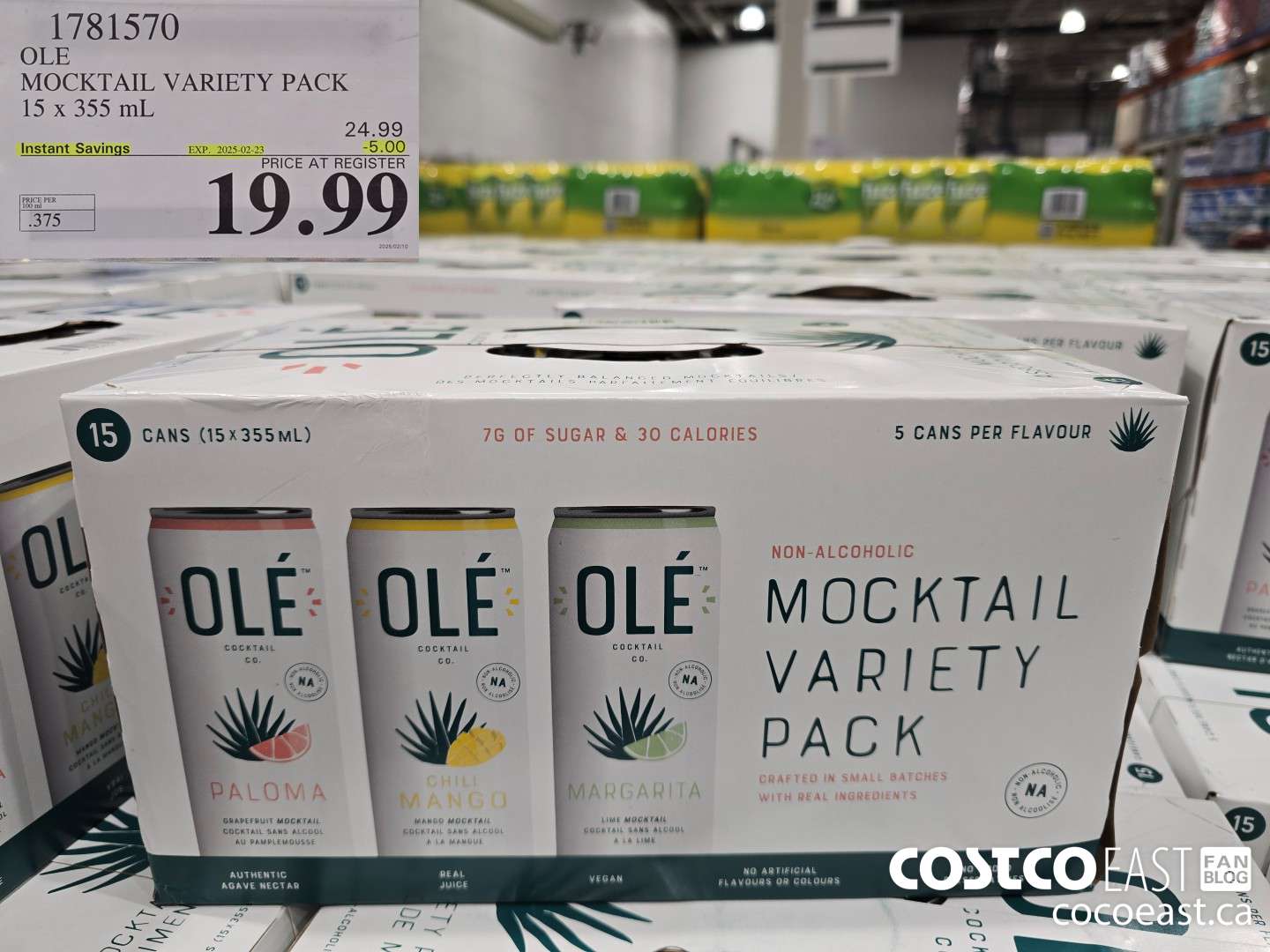 1781570 OLE MOCKTAIL VARIETY PACK 15 x 355 mL ($5.00 INSTANT SAVINGS EXPIRES ON 2025-02-23) $19.99