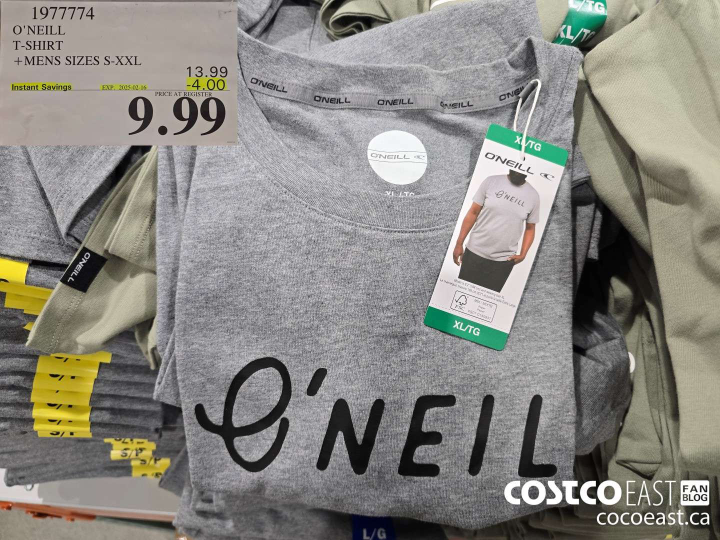 1977774 O'NEILL T-SHIRT + MENS SIZES S-XXL ($4.00 INSTANT SAVINGS EXPIRES ON 2025-02-16) $9.99